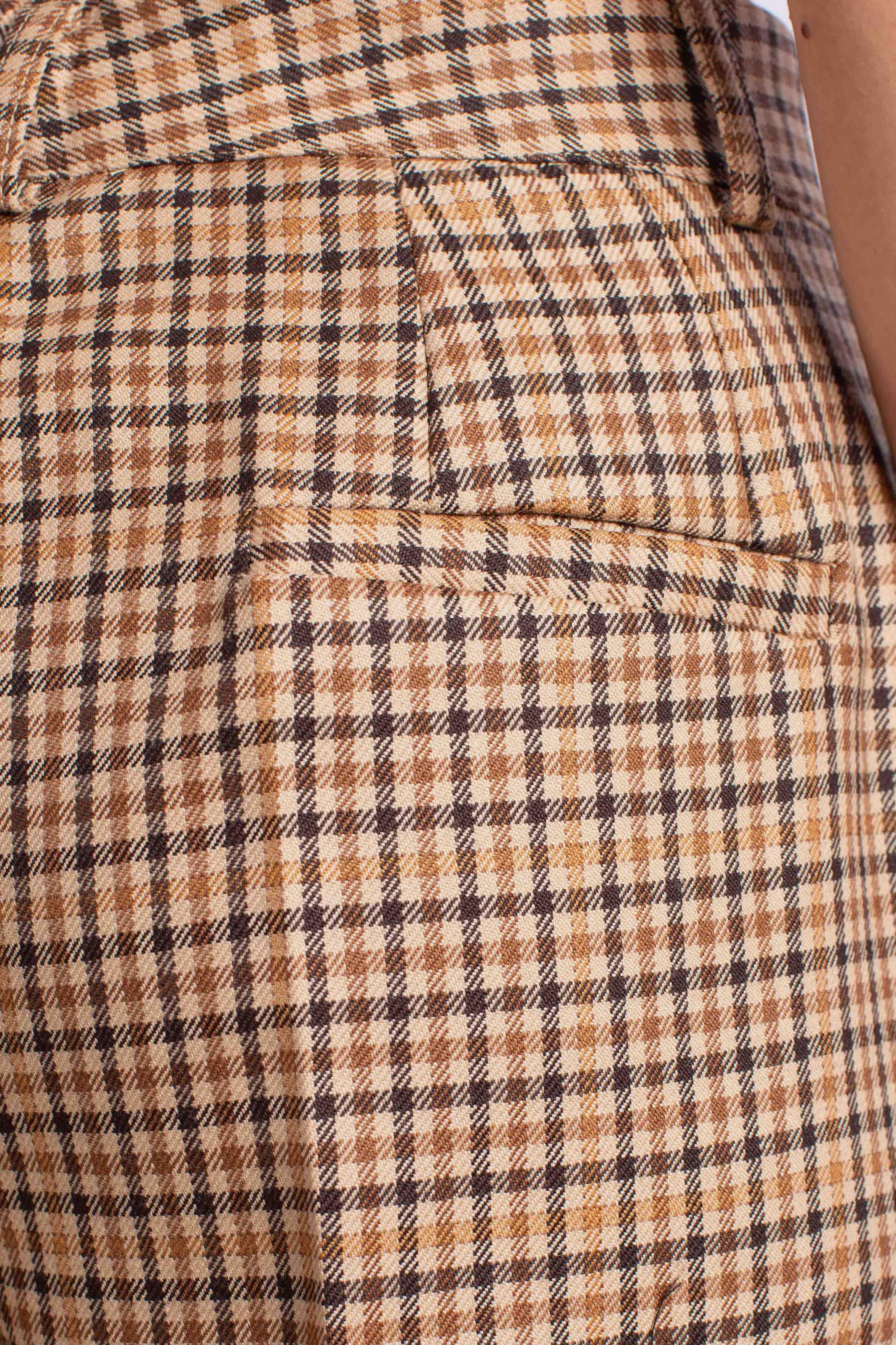 Pantalone Donna in Lana Fantasia Principe di Galles PDN9YCCA1880 DIXIE