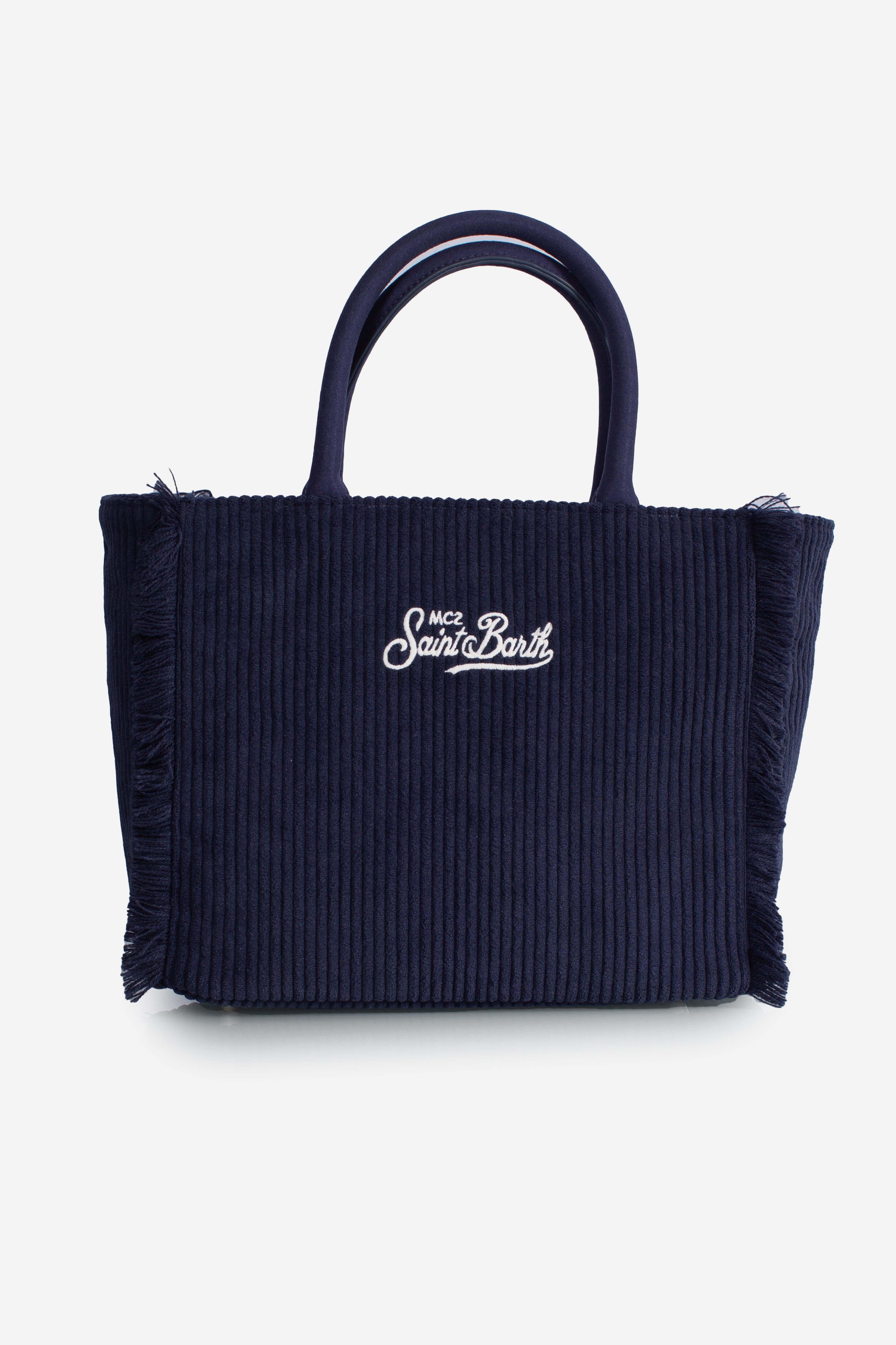 Borsa Dreaming of Saint Barth Winter Paradise Blu Navy COL004000164I MC2 SAINT BARTH