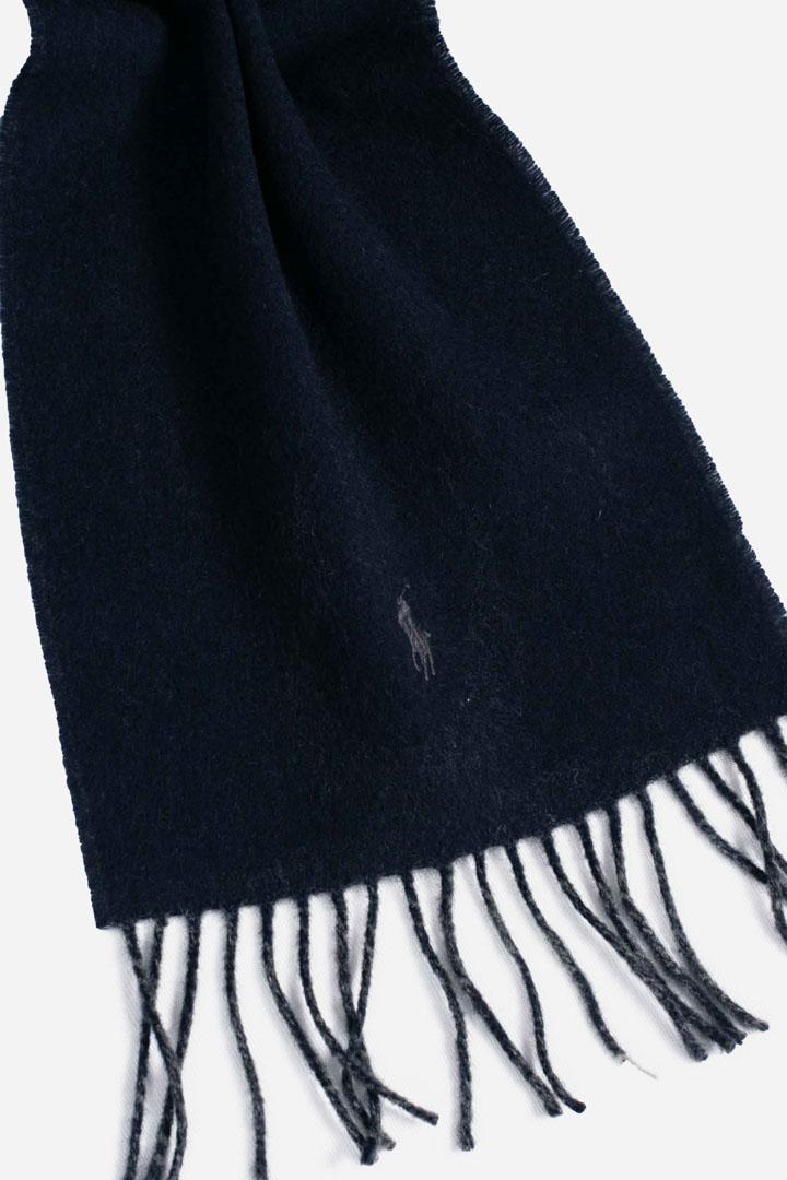 Sciarpa double-face in misto lana navy charcoal 449959334006 POLO RALPH LAUREN