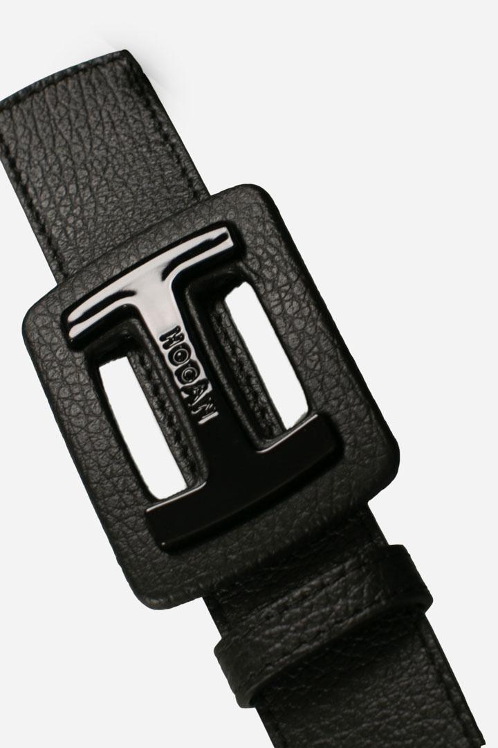 Cintura nera con maxi fibbia H KFWC00Q0100QVDB999 HOGAN
