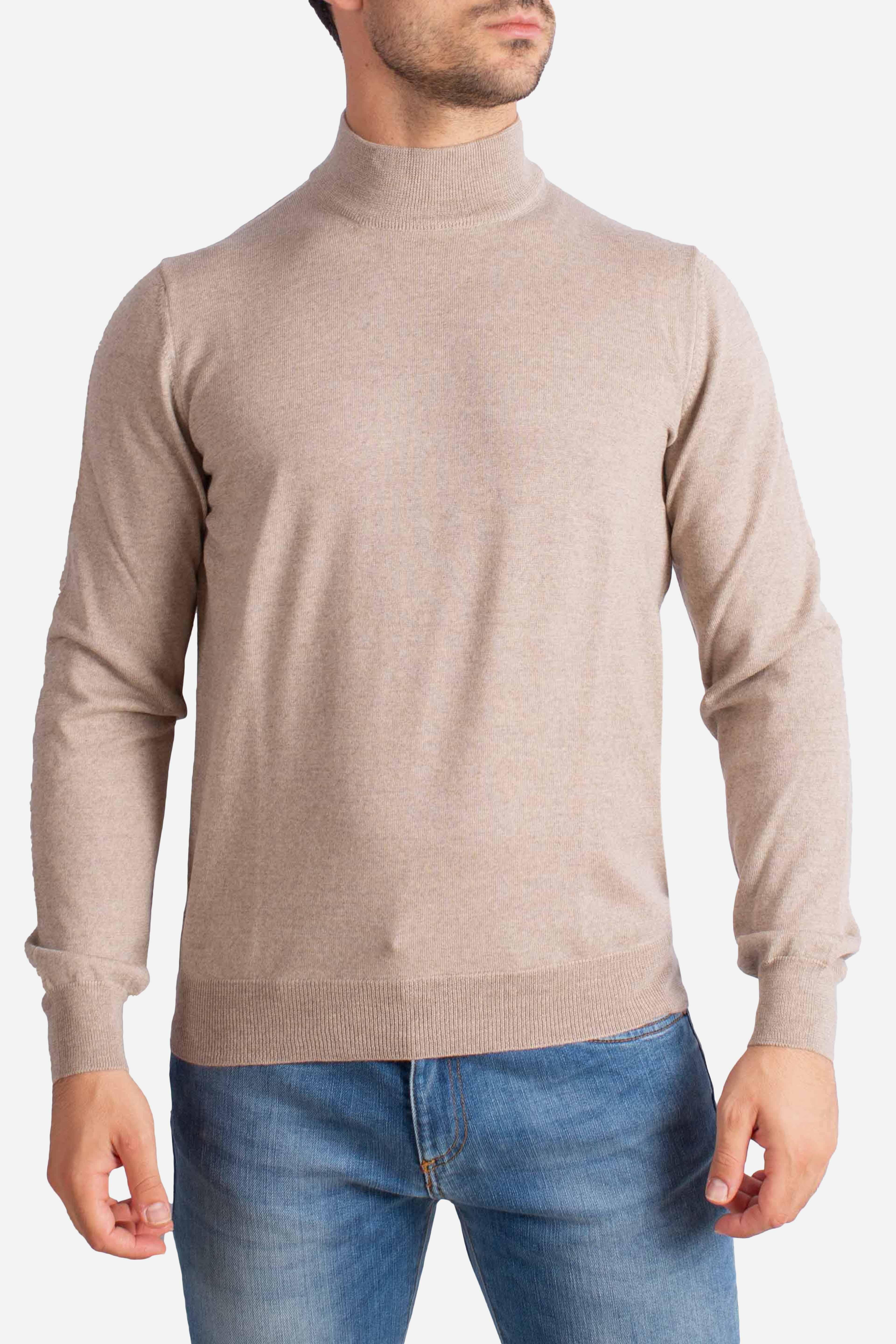 Maglia lupetto in lana vergine panna 5515514290018 GRAN SASSO
