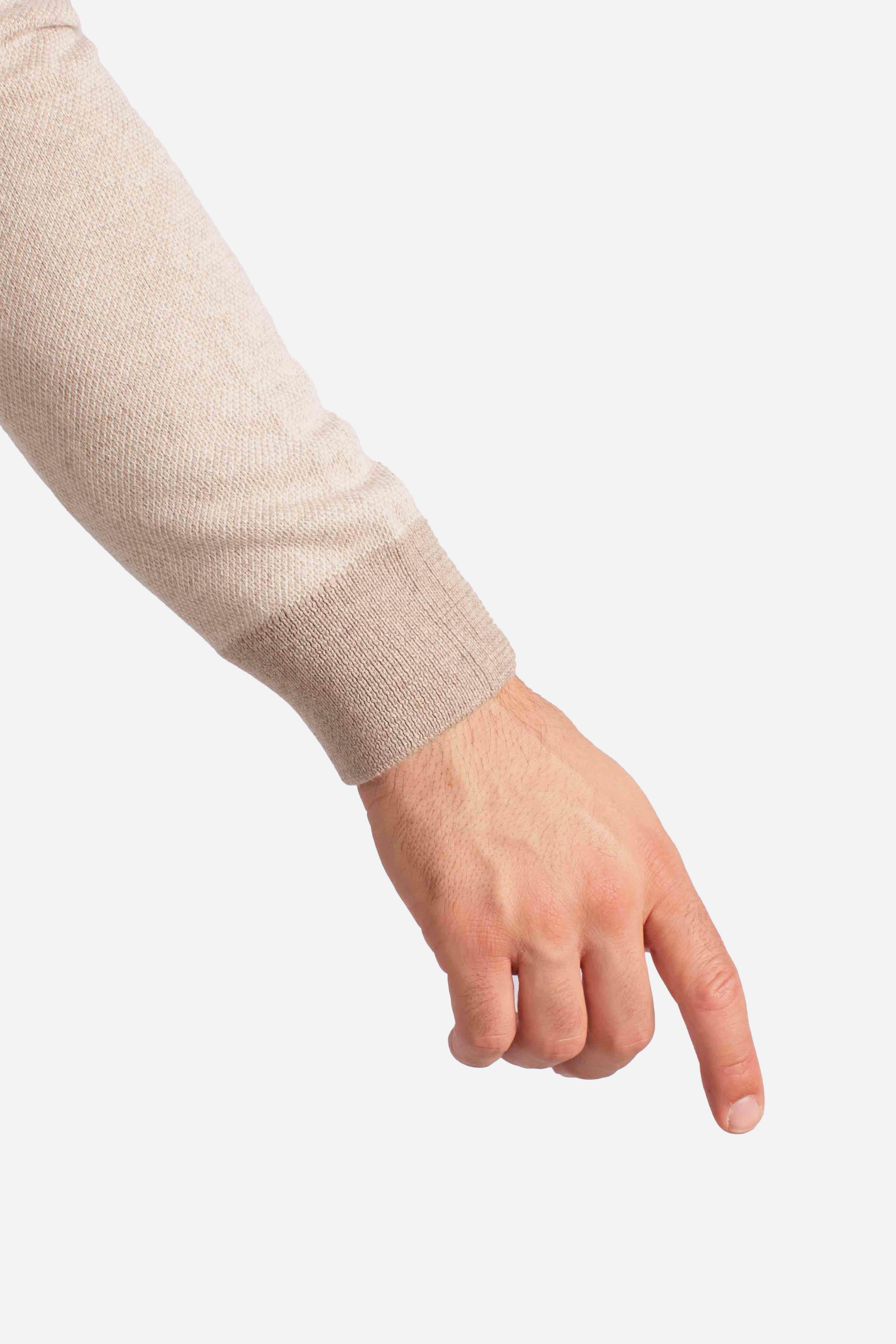 Cardigan Uomo con Zip in Lana beige 5711414241018 GRAN SASSO