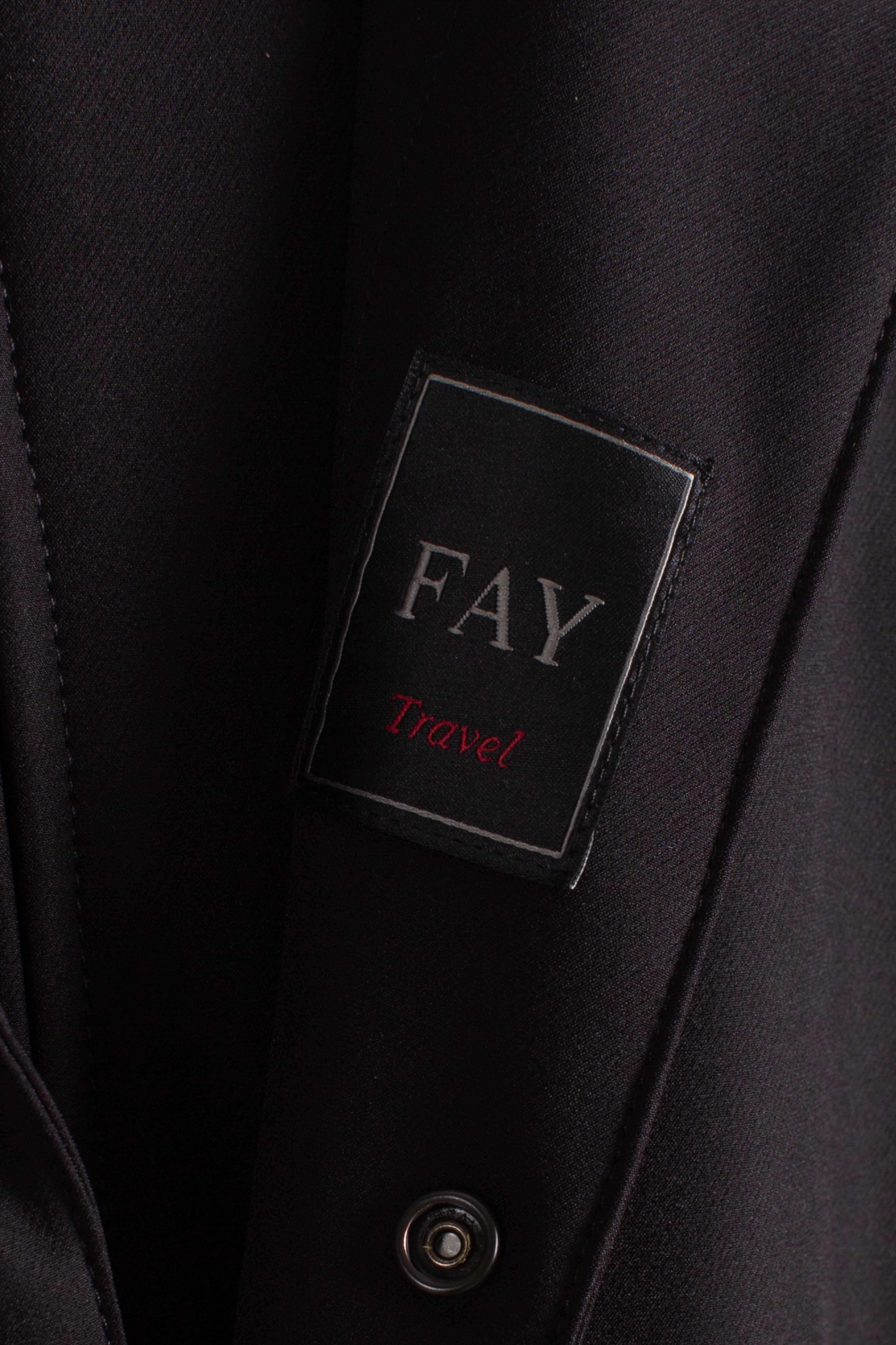 Morning Coat Travel in Jersey Stretch nero NAM6151037JXRFB999 FAY