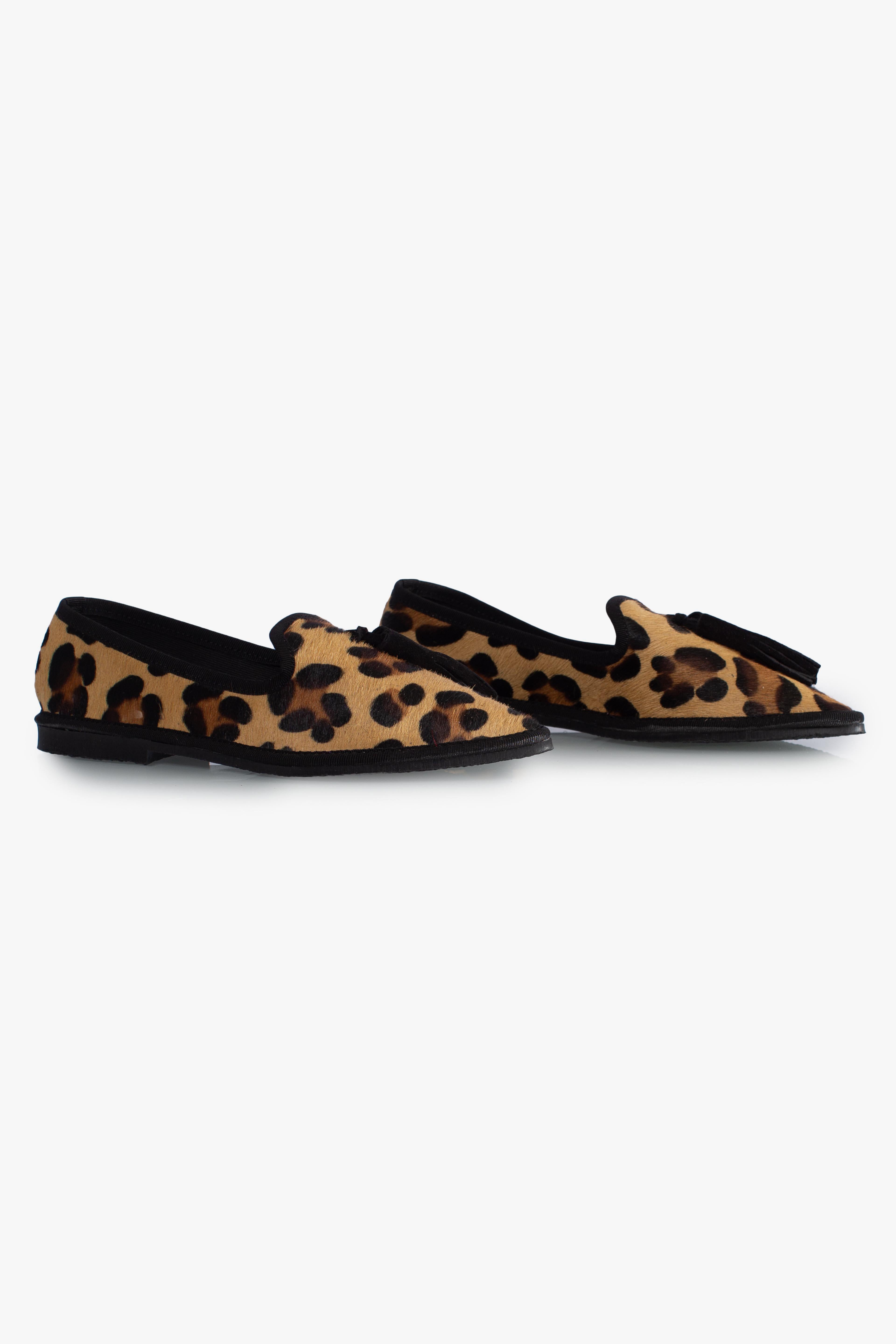 Friulana Norahe in cavallino leopardato con nappine nere PFNSOMALI NORAHE'