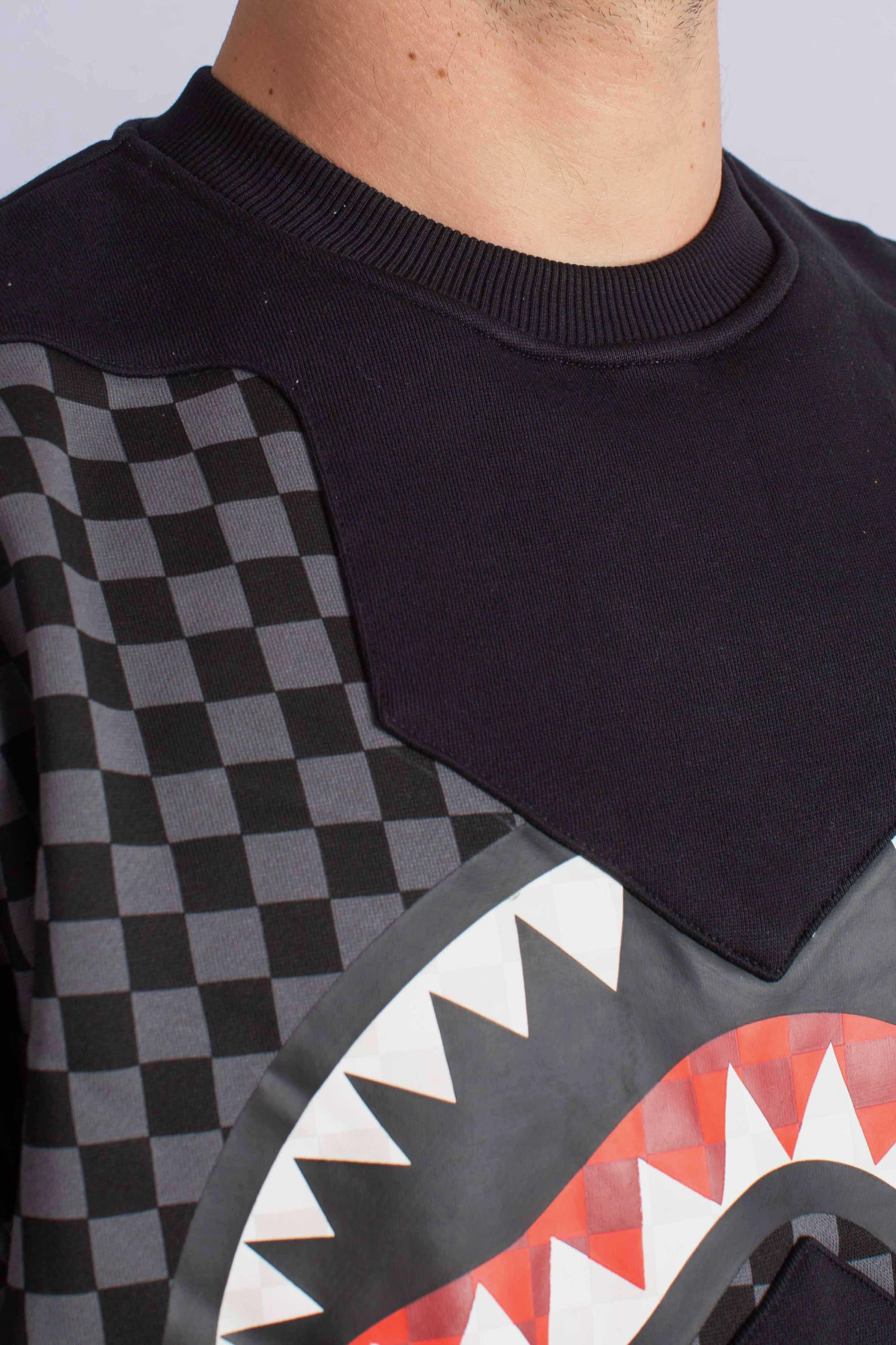 Felpa triple decker heir to throne crew grey SP774GGREYGREY SPRAYGROUND