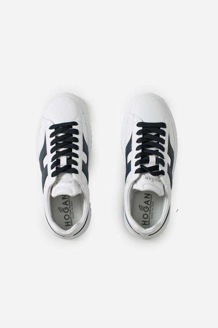 Sneakers Hogan H-Stripes Bianco Blu HXM6450FE91QZB11G1 HOGAN