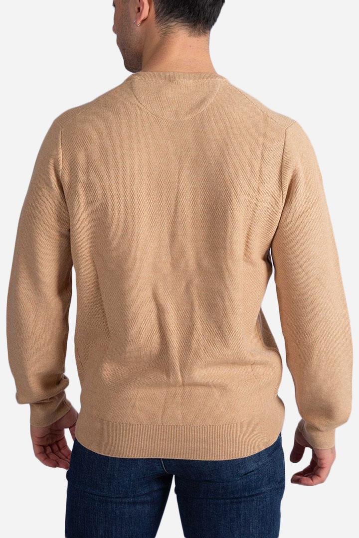 Maglia a girocollo effetto texture brown 710918163502 POLO RALPH LAUREN