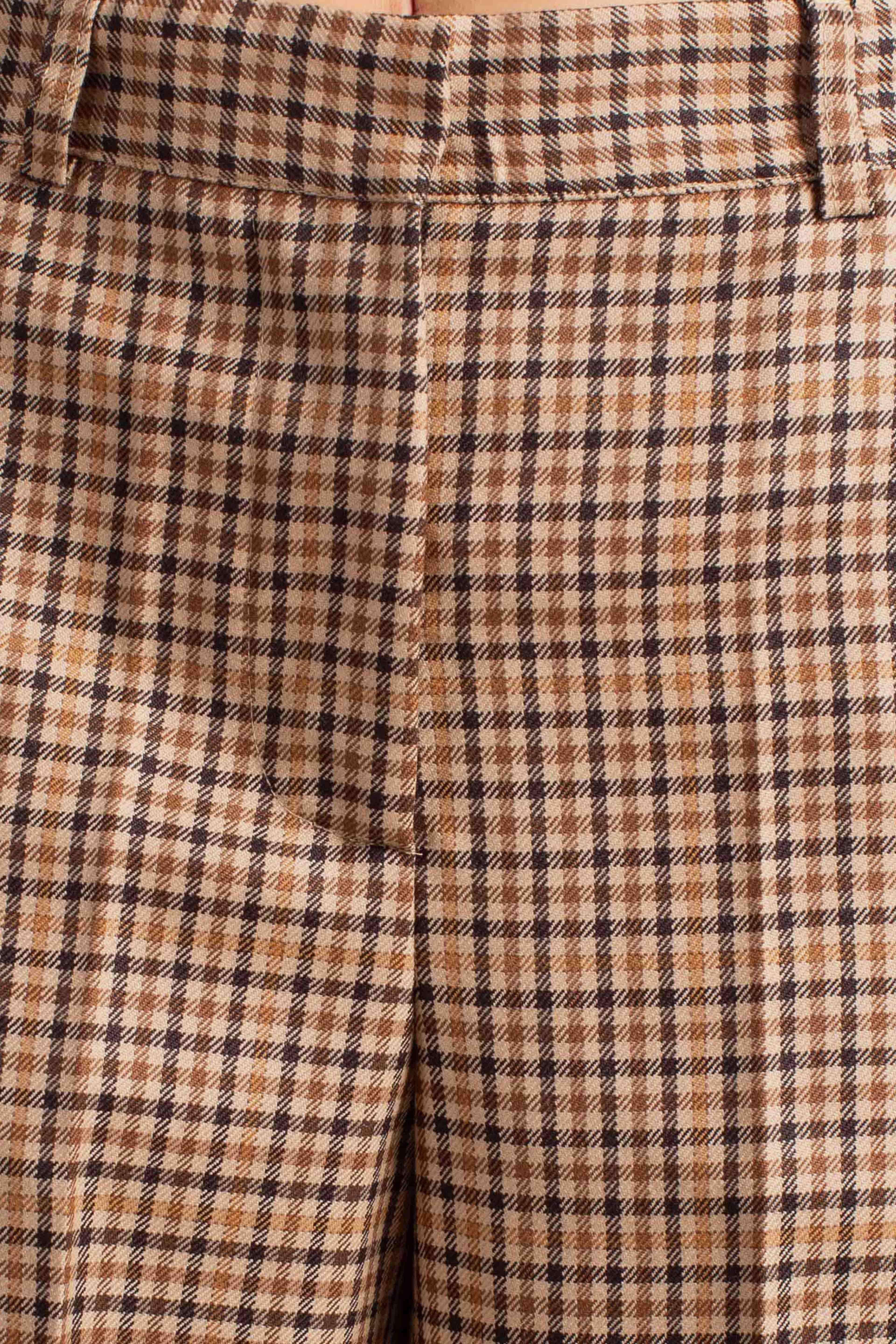 Pantalone Donna in Lana Fantasia Principe di Galles PDN9YCCA1880 DIXIE