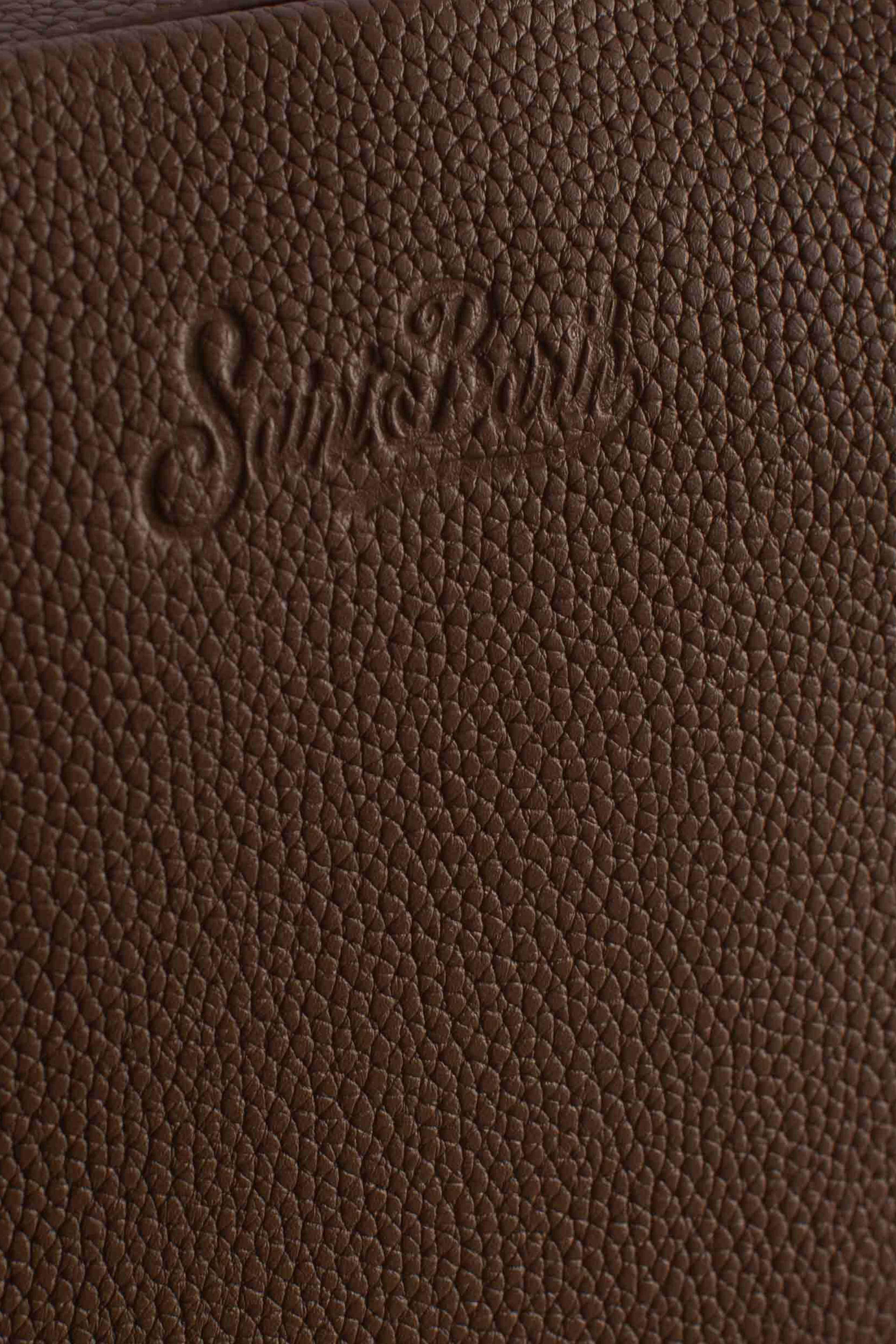 Pochette Aline in pelle brown con Logo Impresso ALI003600776I MC2 SAINT BARTH