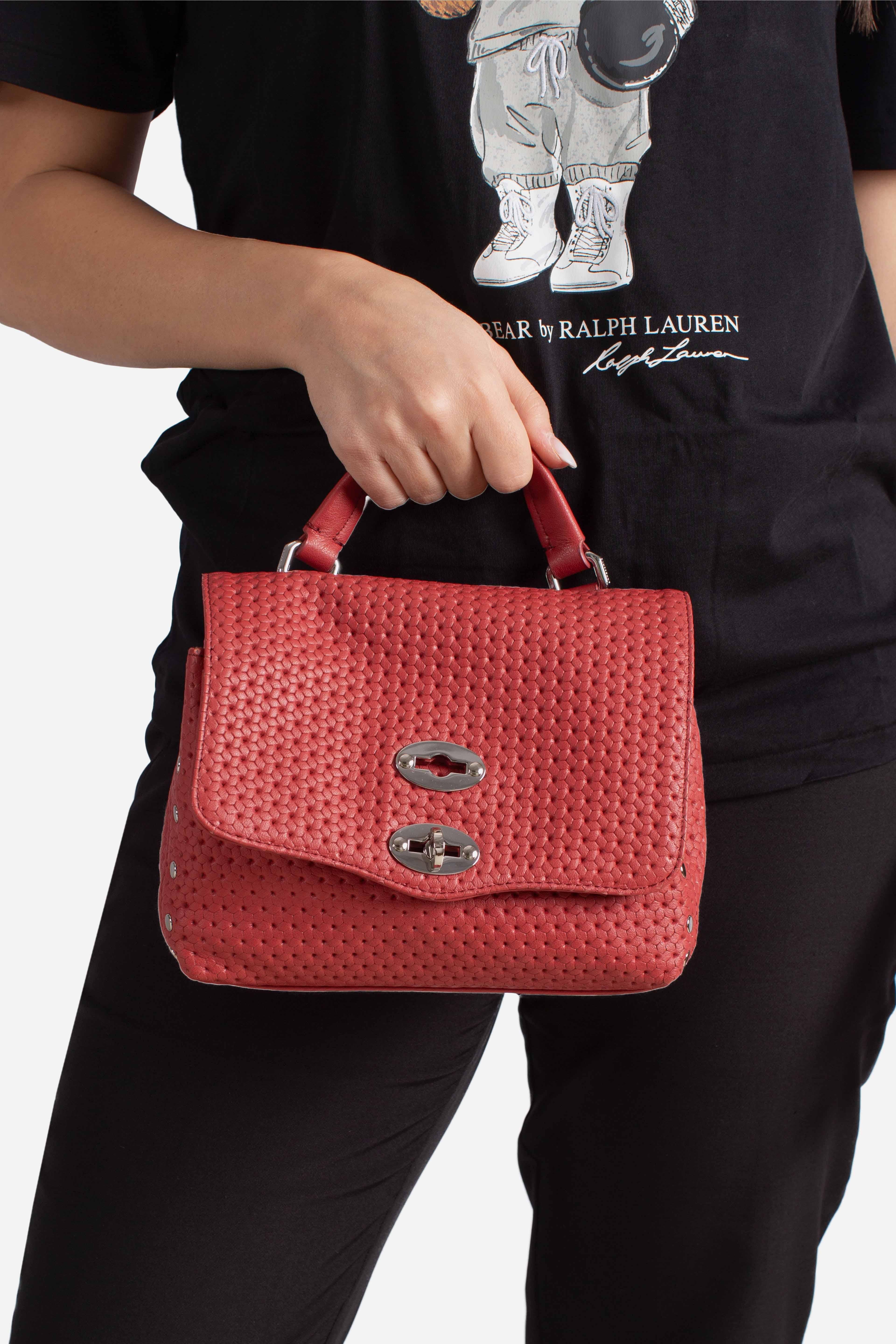 Borsa Postina Baby effetto intrecciato red tango 0680102190000BZ0994 ZANELLATO