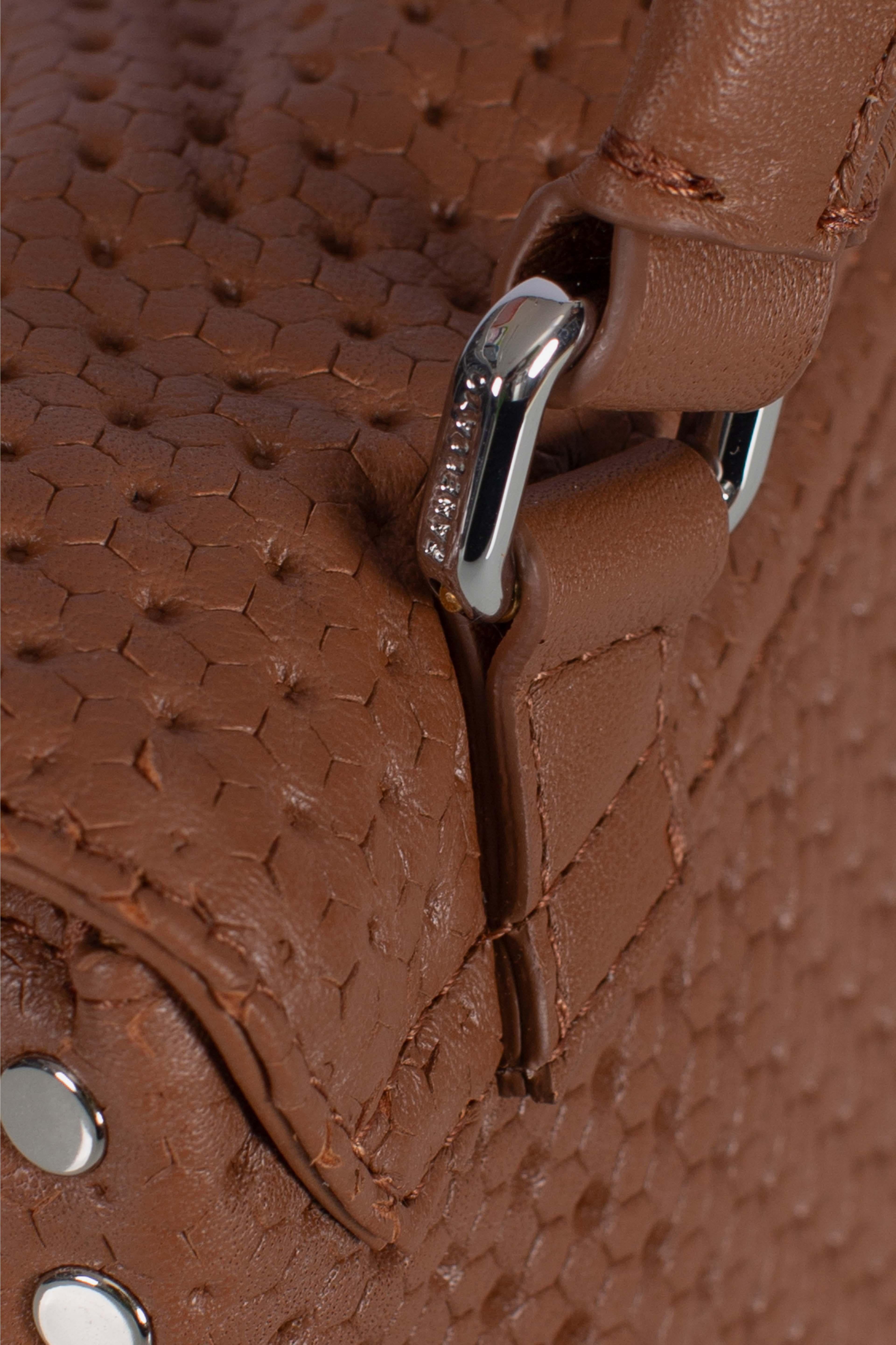 Borsa Postina Baby effetto intrecciato brown lion 0680102190000BZ0204 ZANELLATO