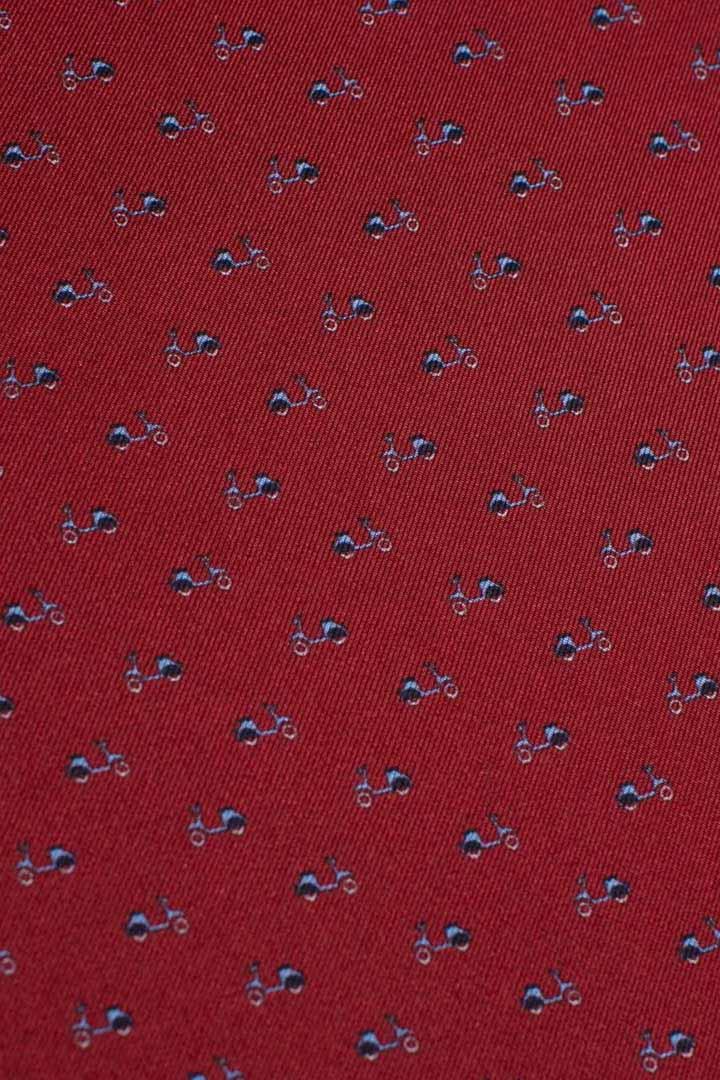 Pochette in seta stampa dandy special bordeaux SPCL7BORDEAUX FEFE'