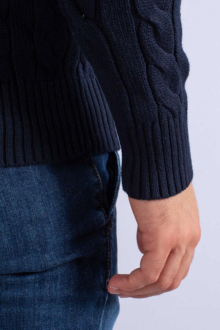 MAGLIONE IN COTONE A TRECCE blue 710775885001 POLO RALPH LAUREN