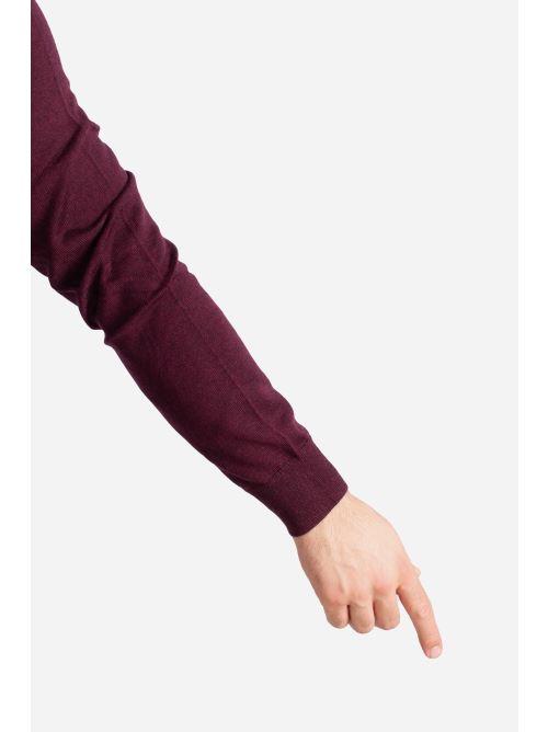 Maglia girocollo lana lavabile Slim-Fit wine 710946143005 POLO RALPH LAUREN