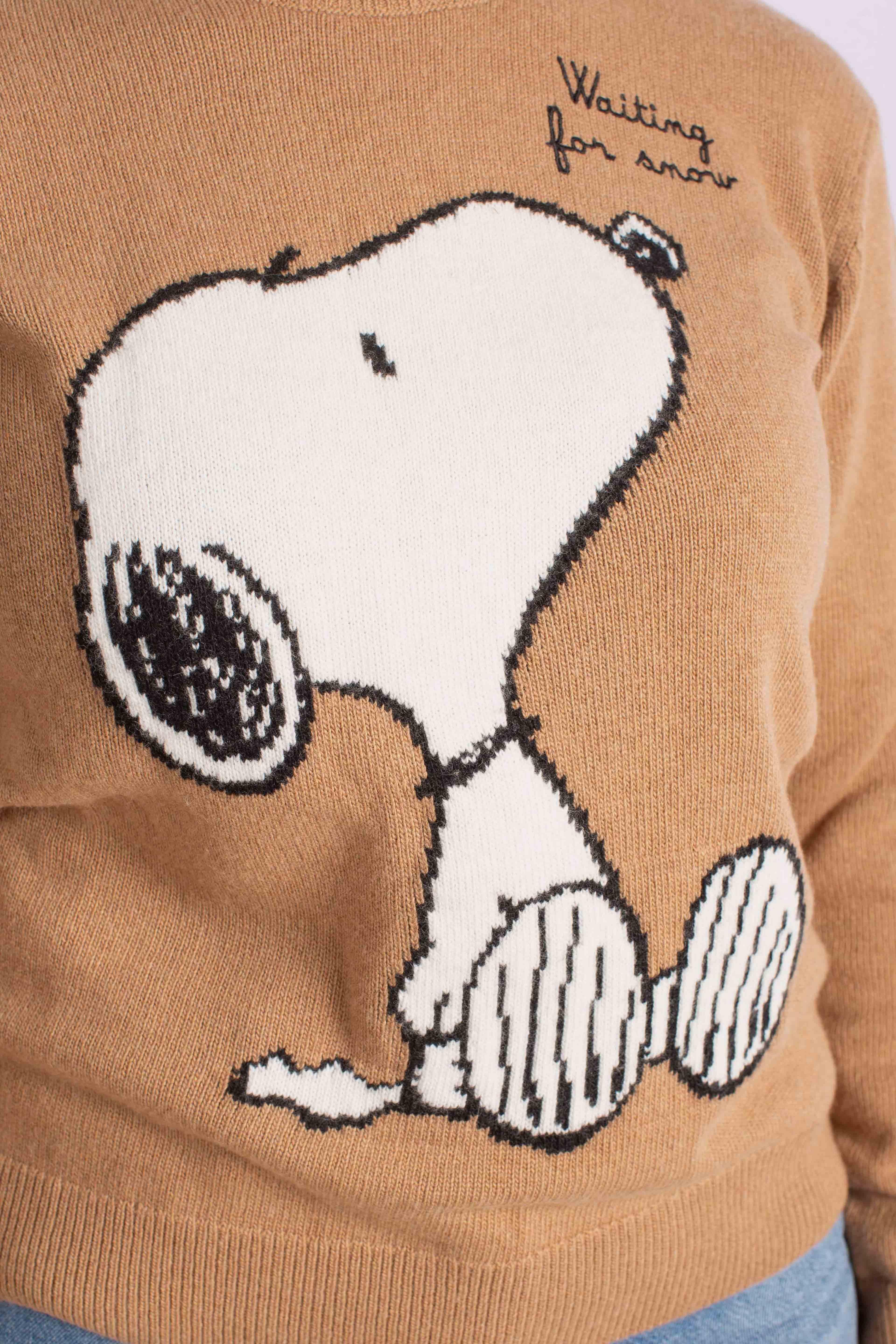 Maglione Snoopy "Waiting for Snow" QUE001000435I MC2 SAINT BARTH