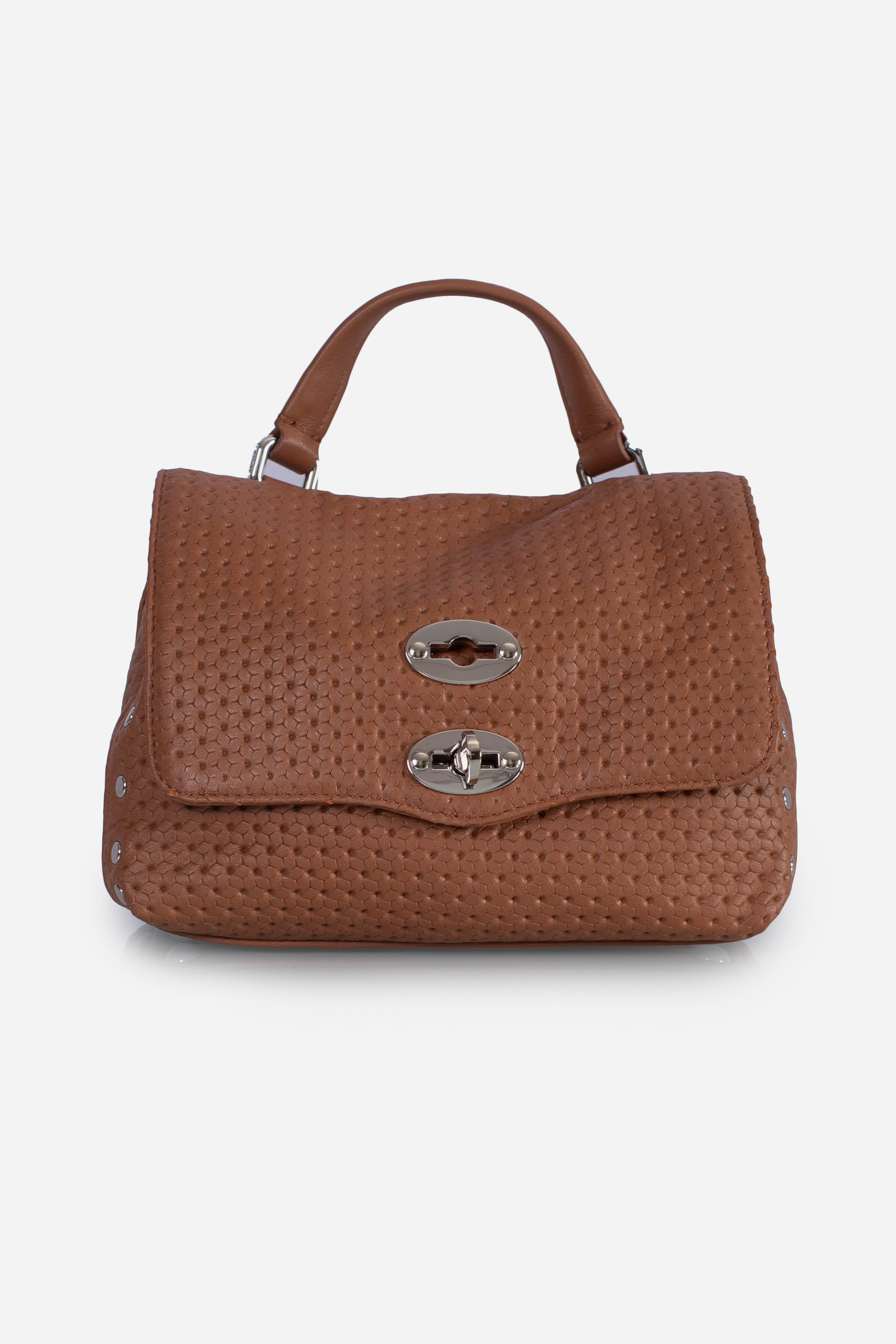 Borsa Postina Baby effetto intrecciato brown lion 0680102190000BZ0204 ZANELLATO