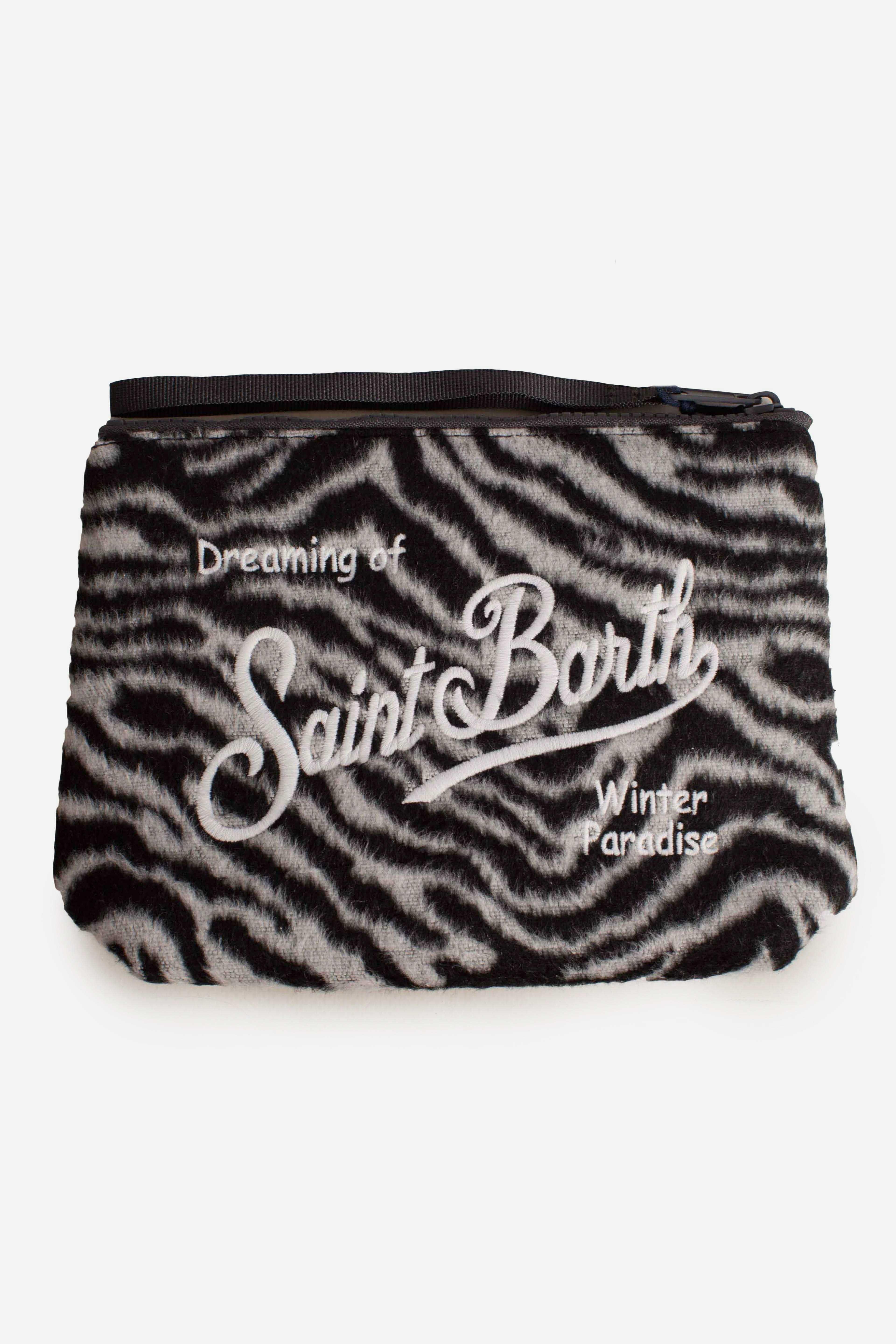 Pochette Aline Zebra "Dreaming of Saint Barth" - Winter Paradise ALI002800269I MC2 SAINT BARTH