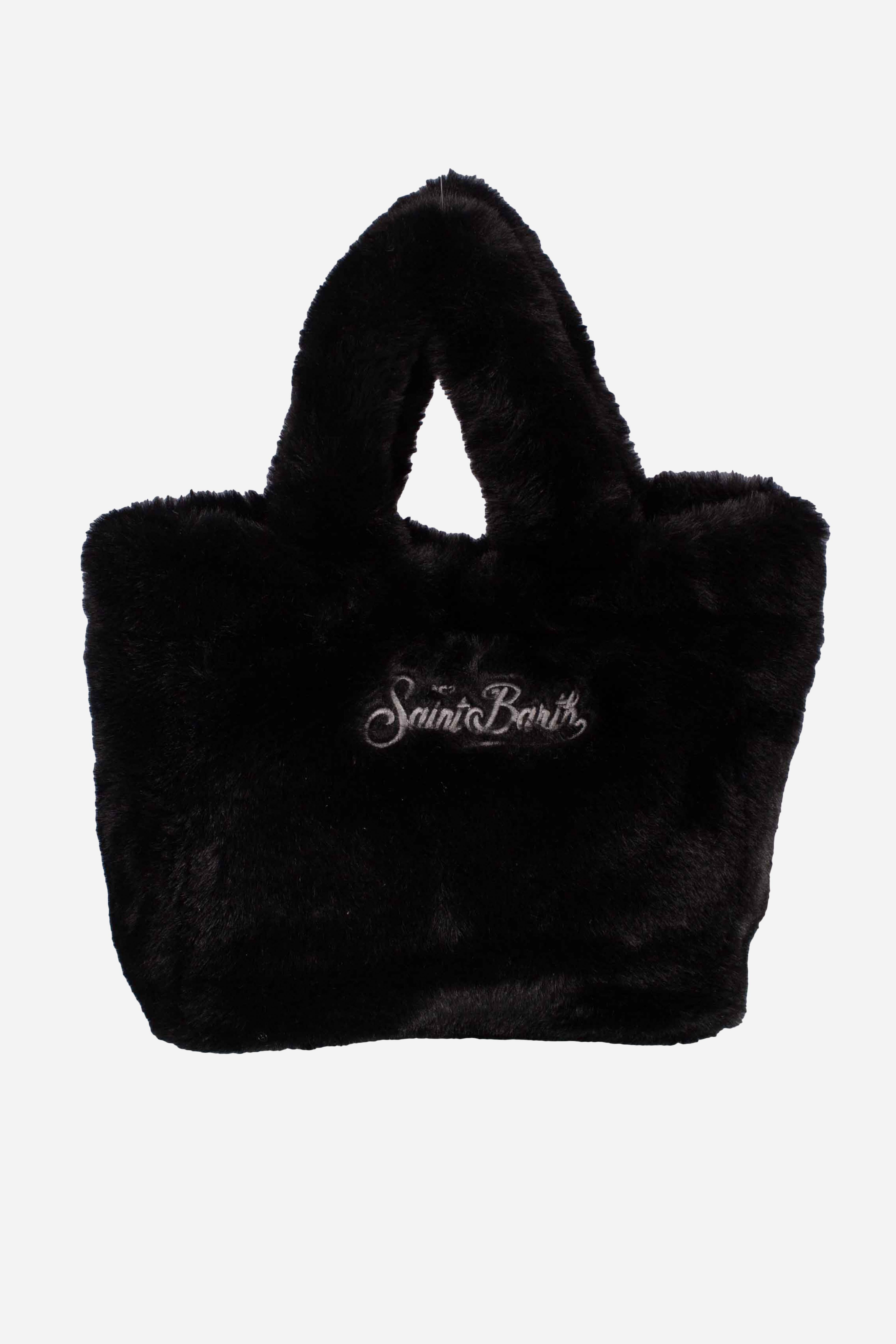 Borsa Pelliccia black con Logo Ricamato VAMI02100292I MC2 SAINT BARTH