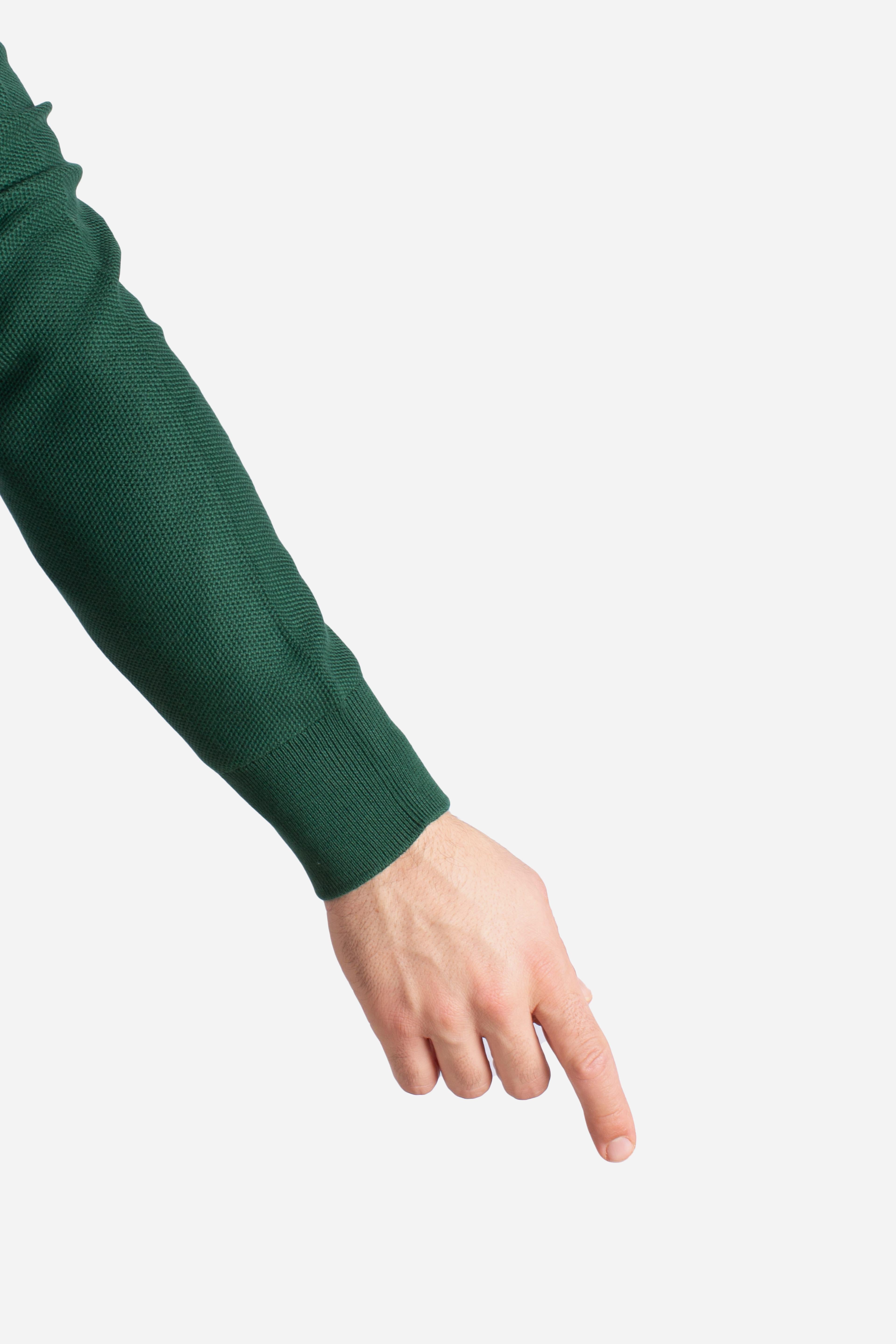 Maglia a girocollo effetto texture green 710918163521 POLO RALPH LAUREN