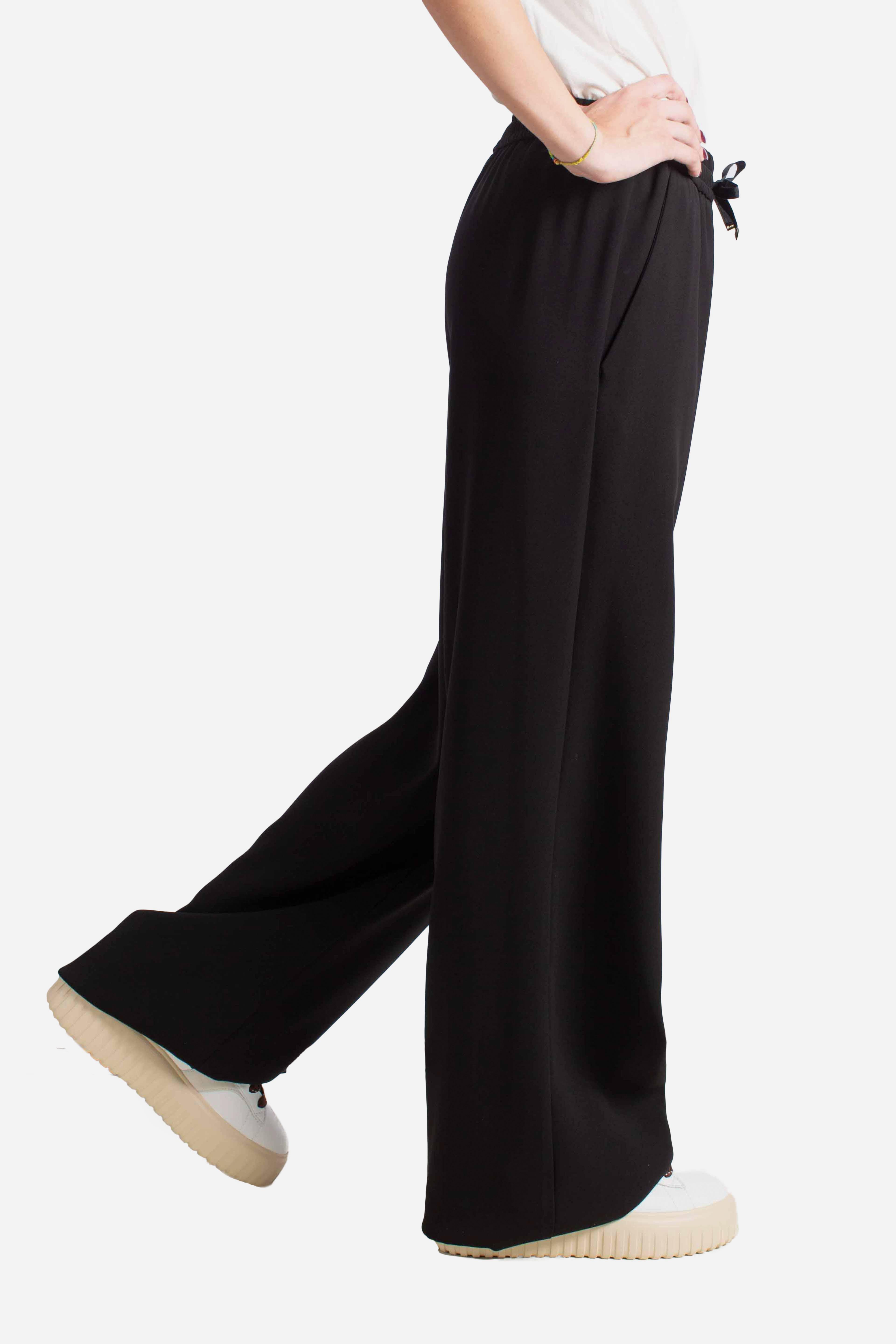 PANTALONI IN MATT CREPE SATIN nero PT000176D127559300 HERNO