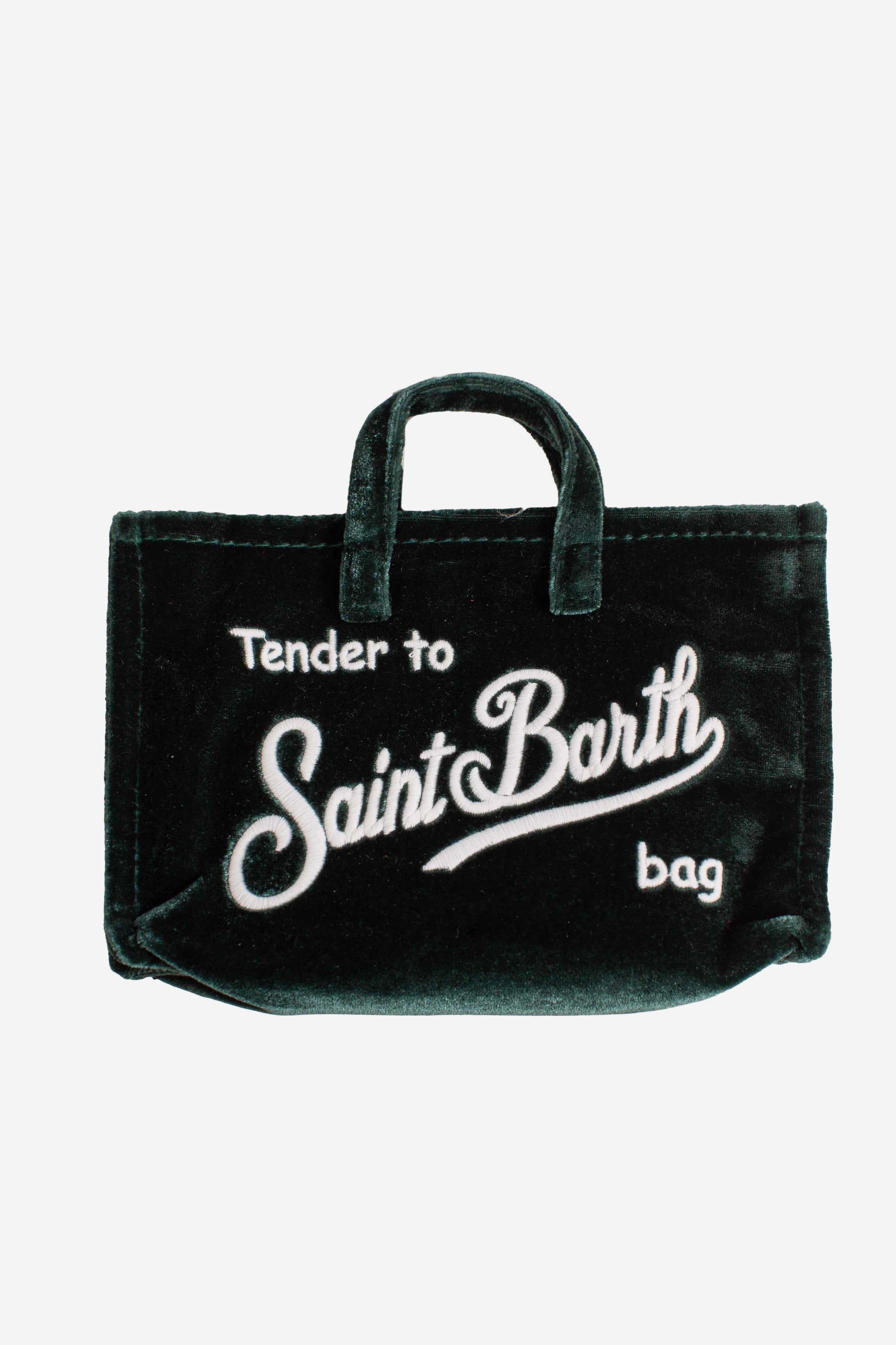 Phone Bag in velluto green PHONE00800302I MC2 SAINT BARTH