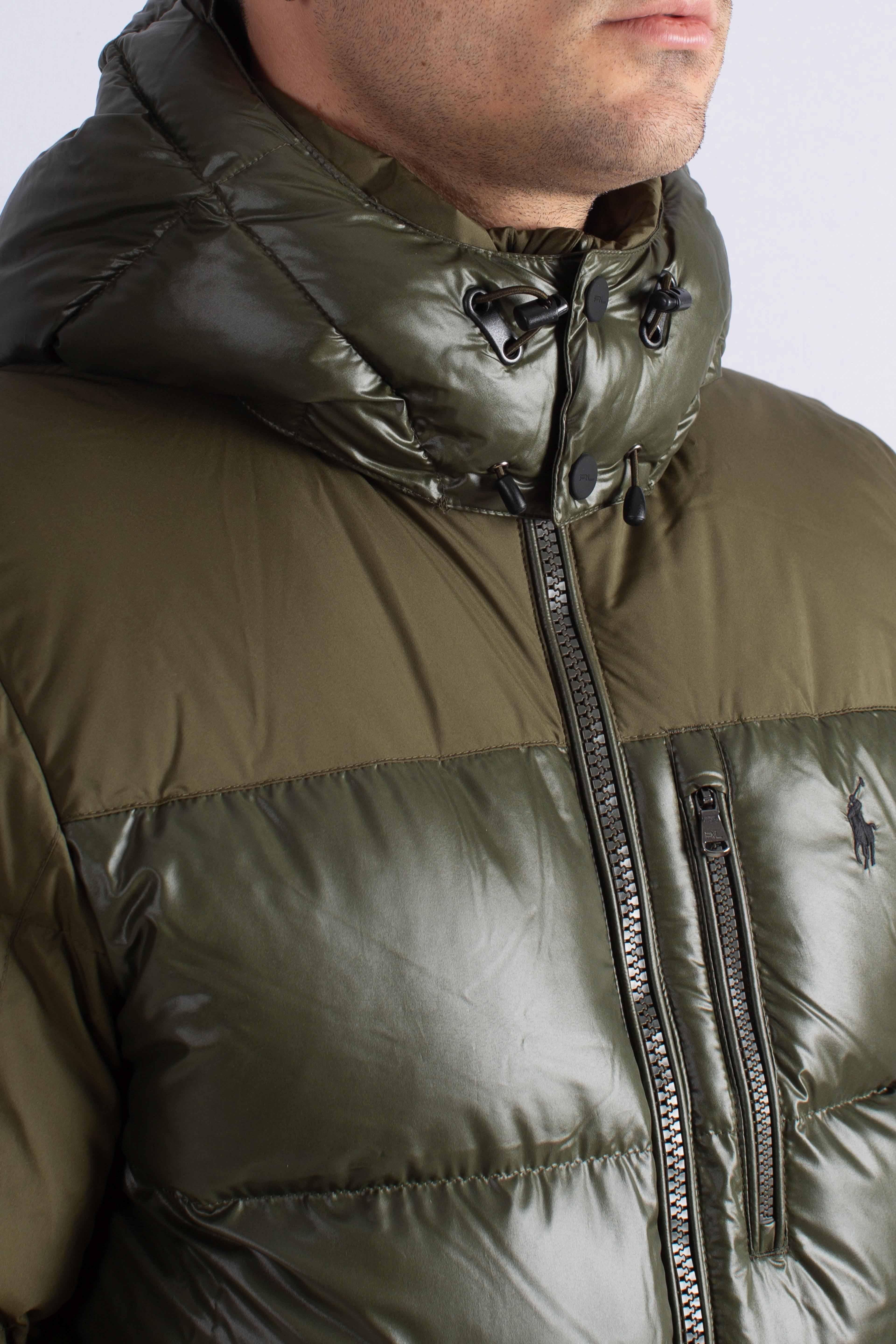 Giubbotto piumino Gorham bicolore green 710967786003 POLO RALPH LAUREN