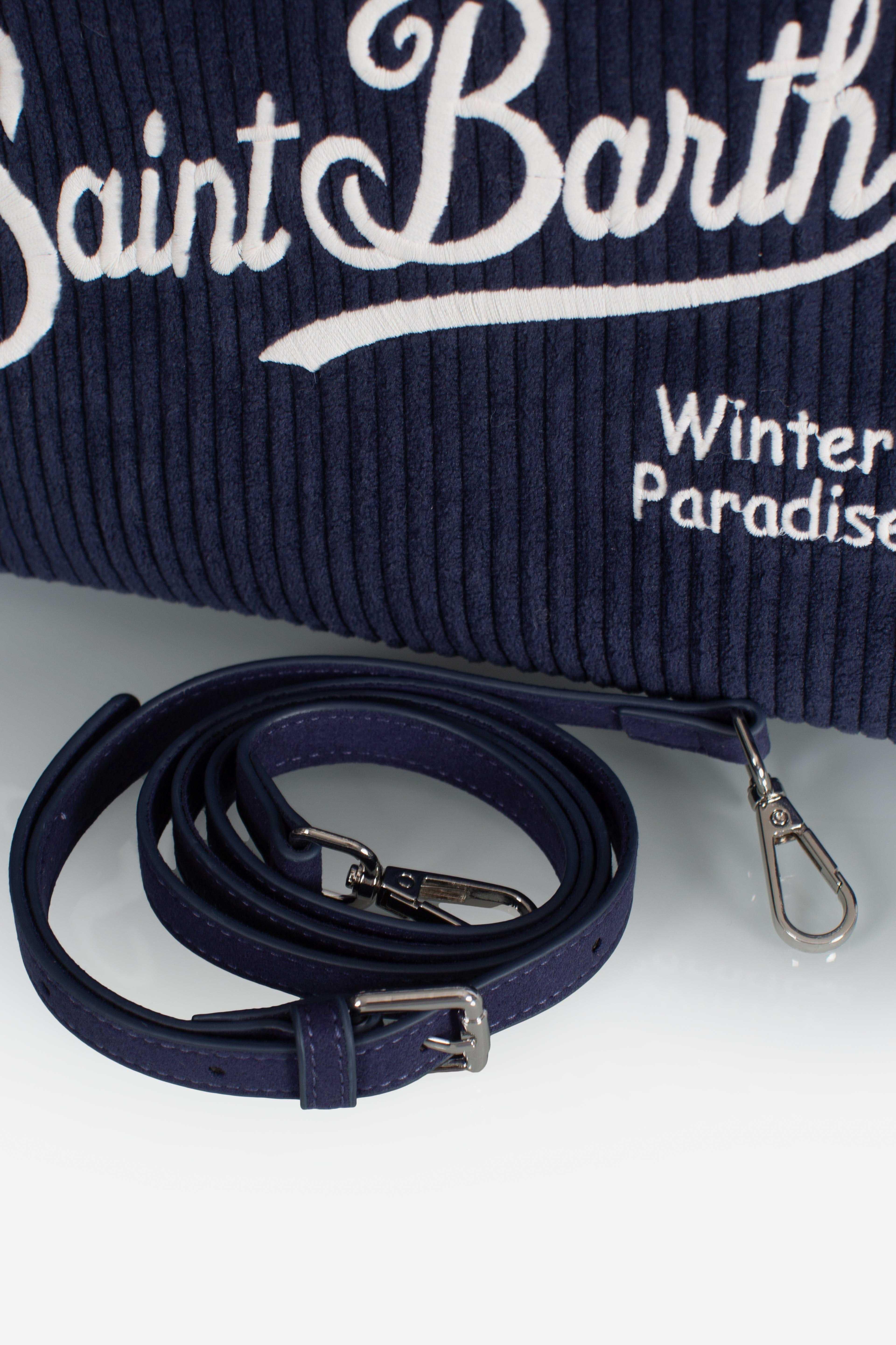 Borsa Dreaming of Saint Barth Winter Paradise Blu Navy COL004000164I MC2 SAINT BARTH
