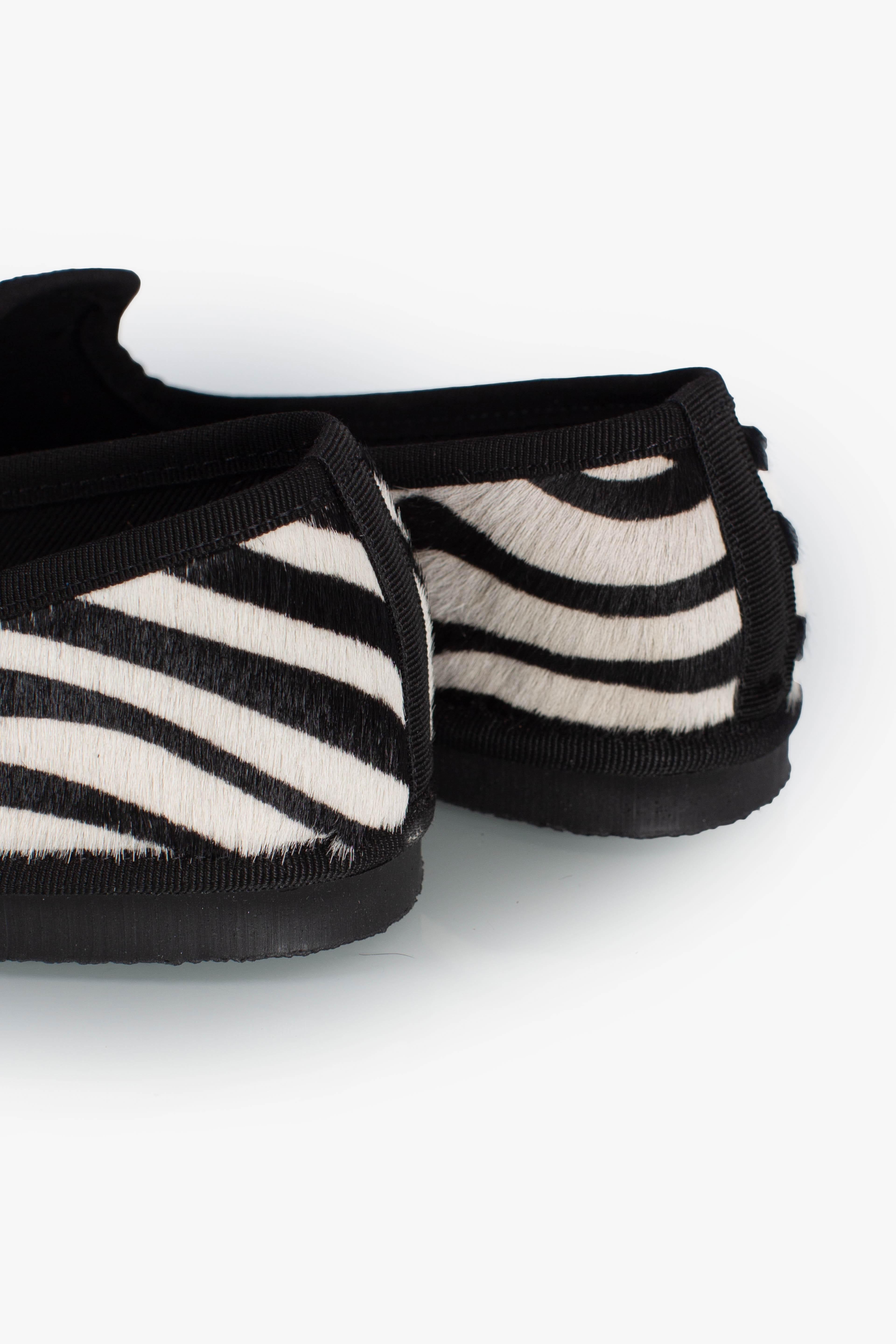 Friulana Norahe in cavallino zebra con nappine nere PFNZEBRA NORAHE'