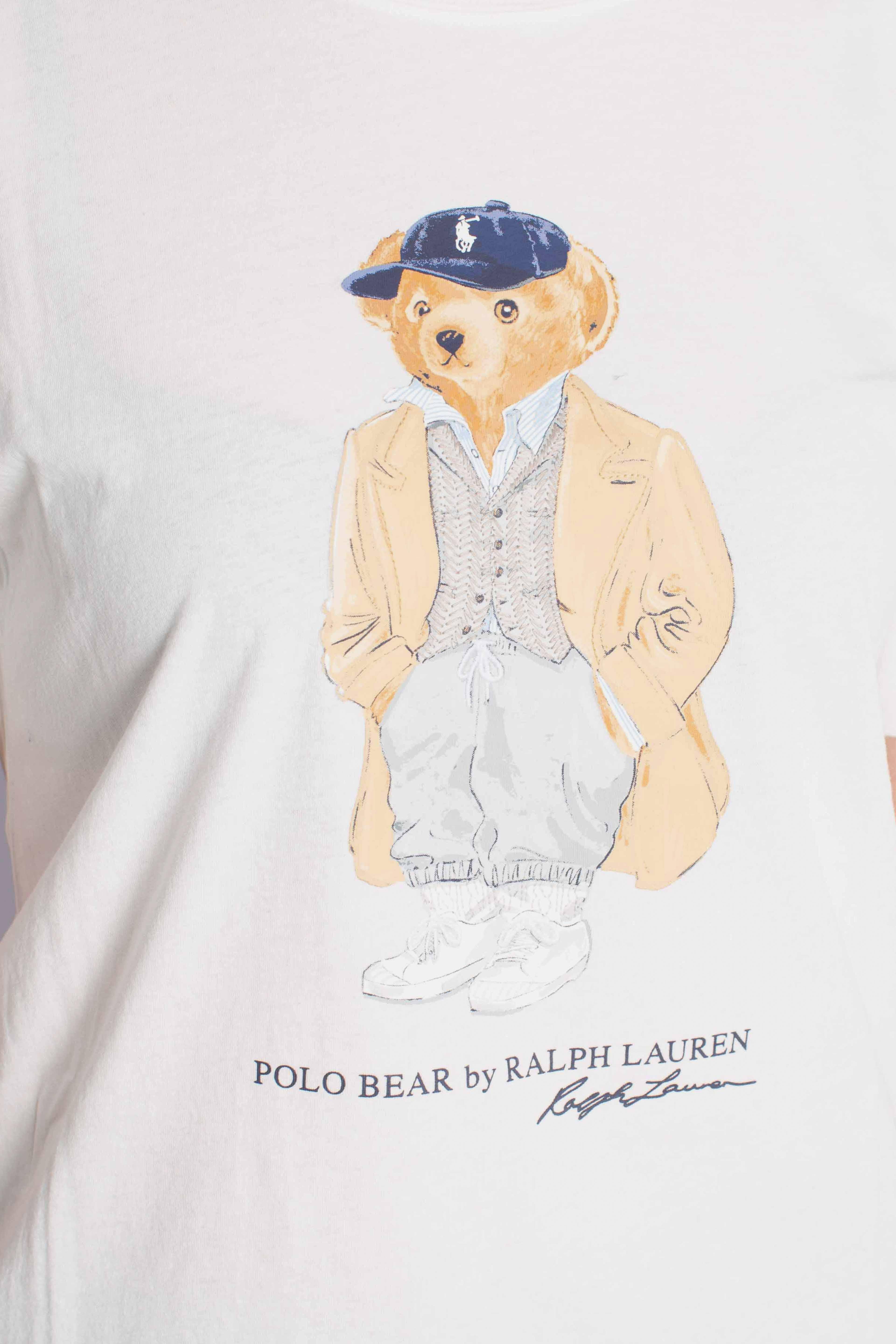 Maglietta Polo Bear in jersey di cotone white 211971752001 POLO RALPH LAUREN