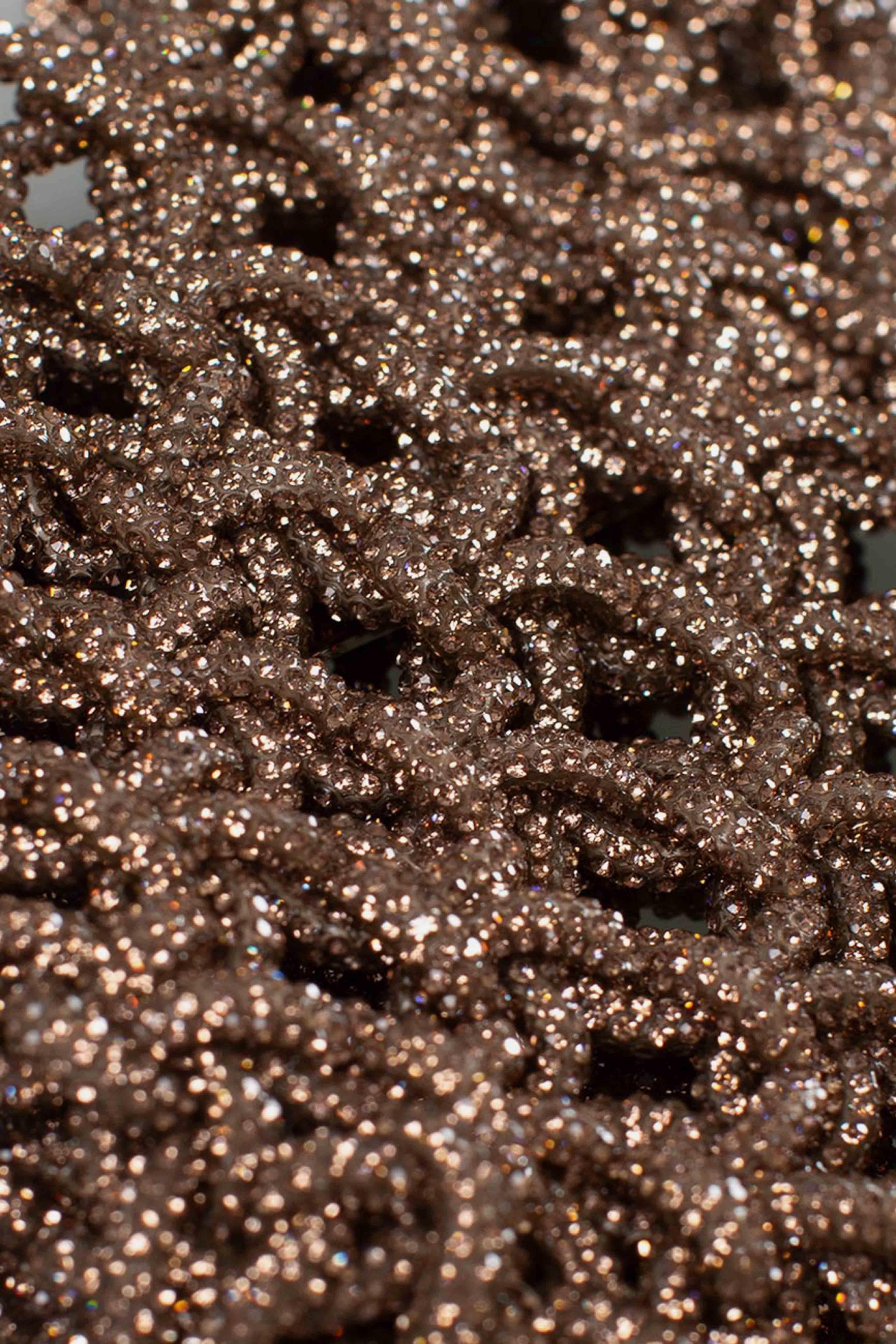 Borsa gioiello Vannifique mini Crystal tempestata di cristalli light topaz VANNIFIQUE MINILIGHT TOPAZ HIBOURAMA