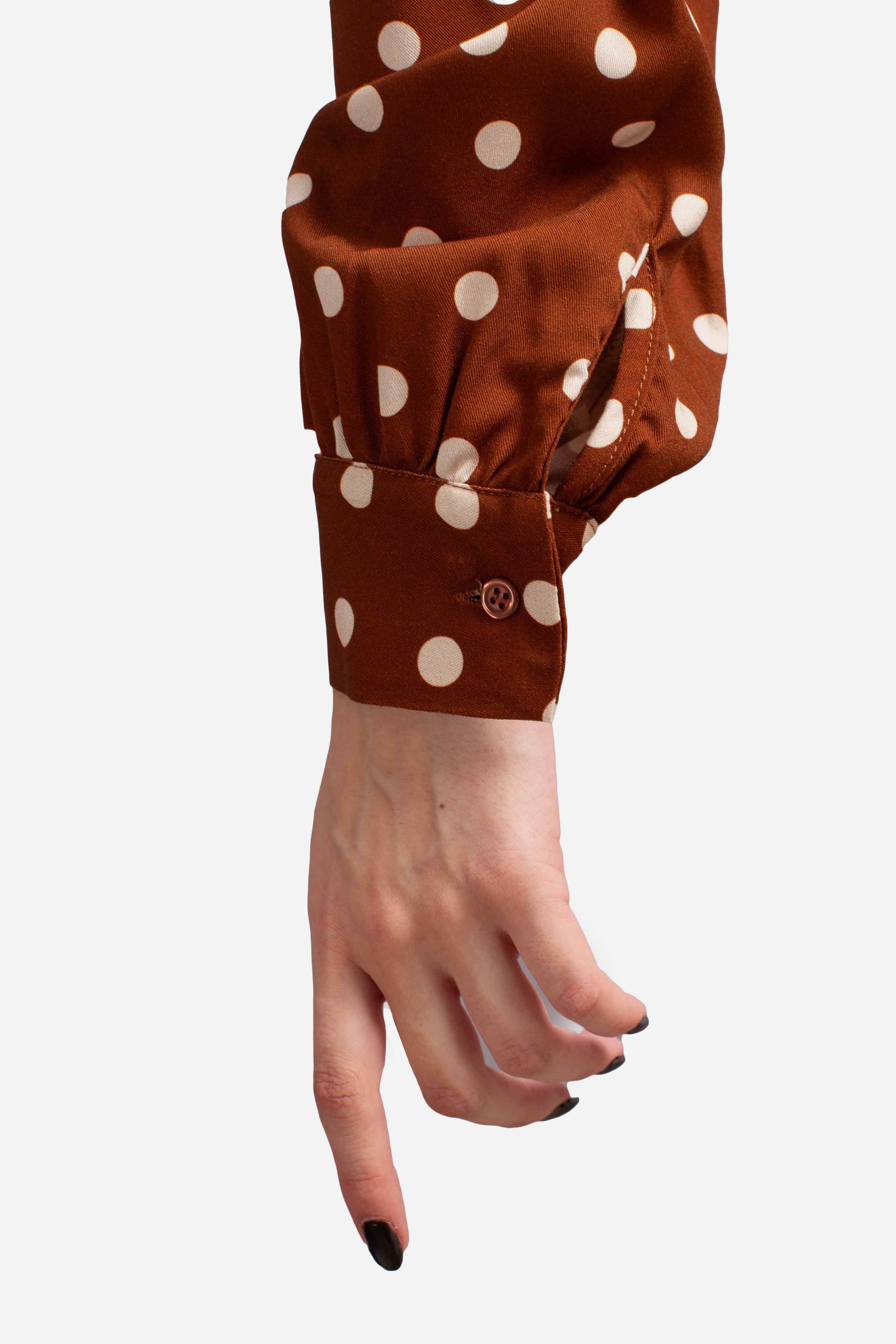 Abito midi a pois con cintura ALQHYDFA1811 DIXIE