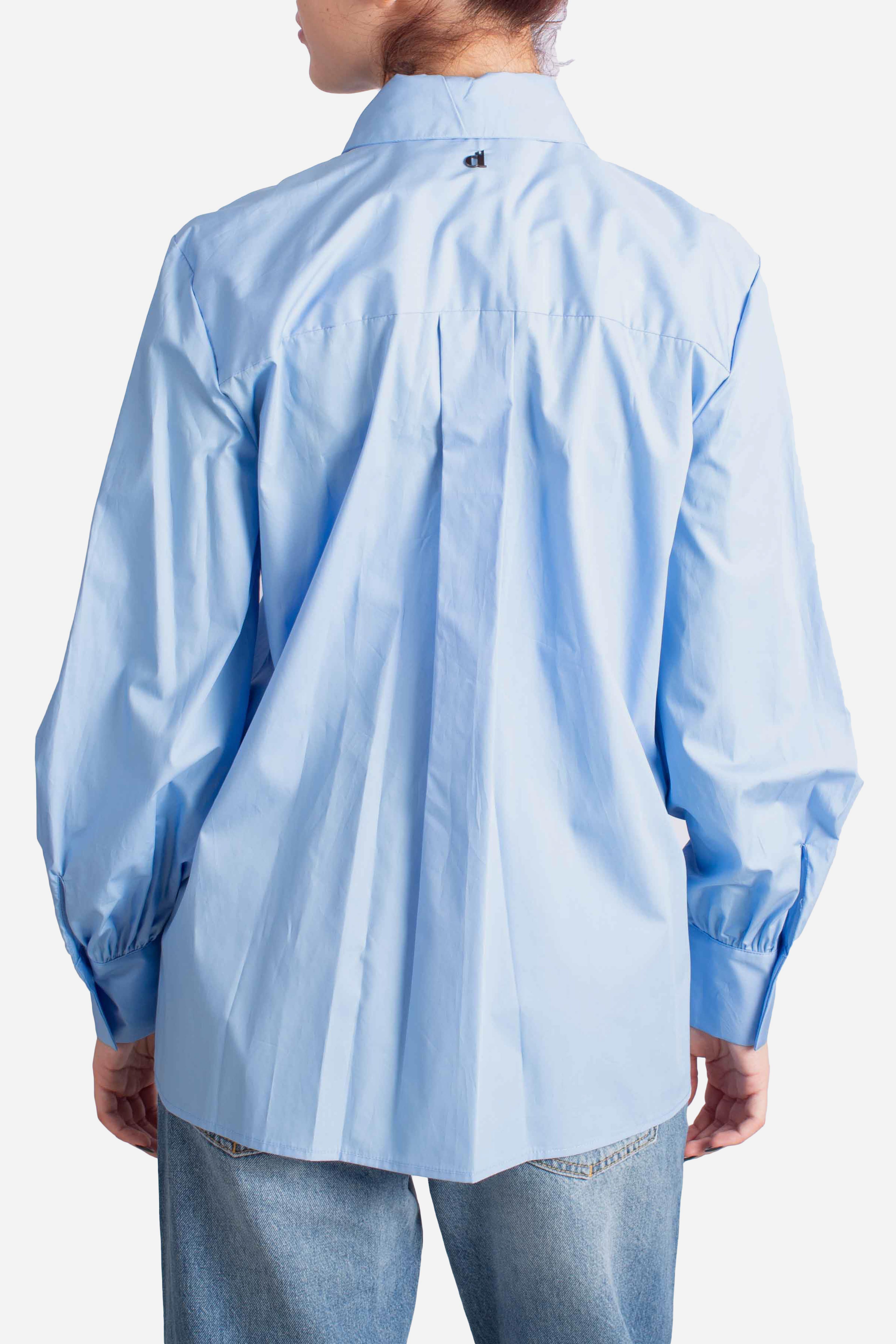 Camicia Celeste con Dettaglio Gioiello CEZHYAAA1550 DIXIE