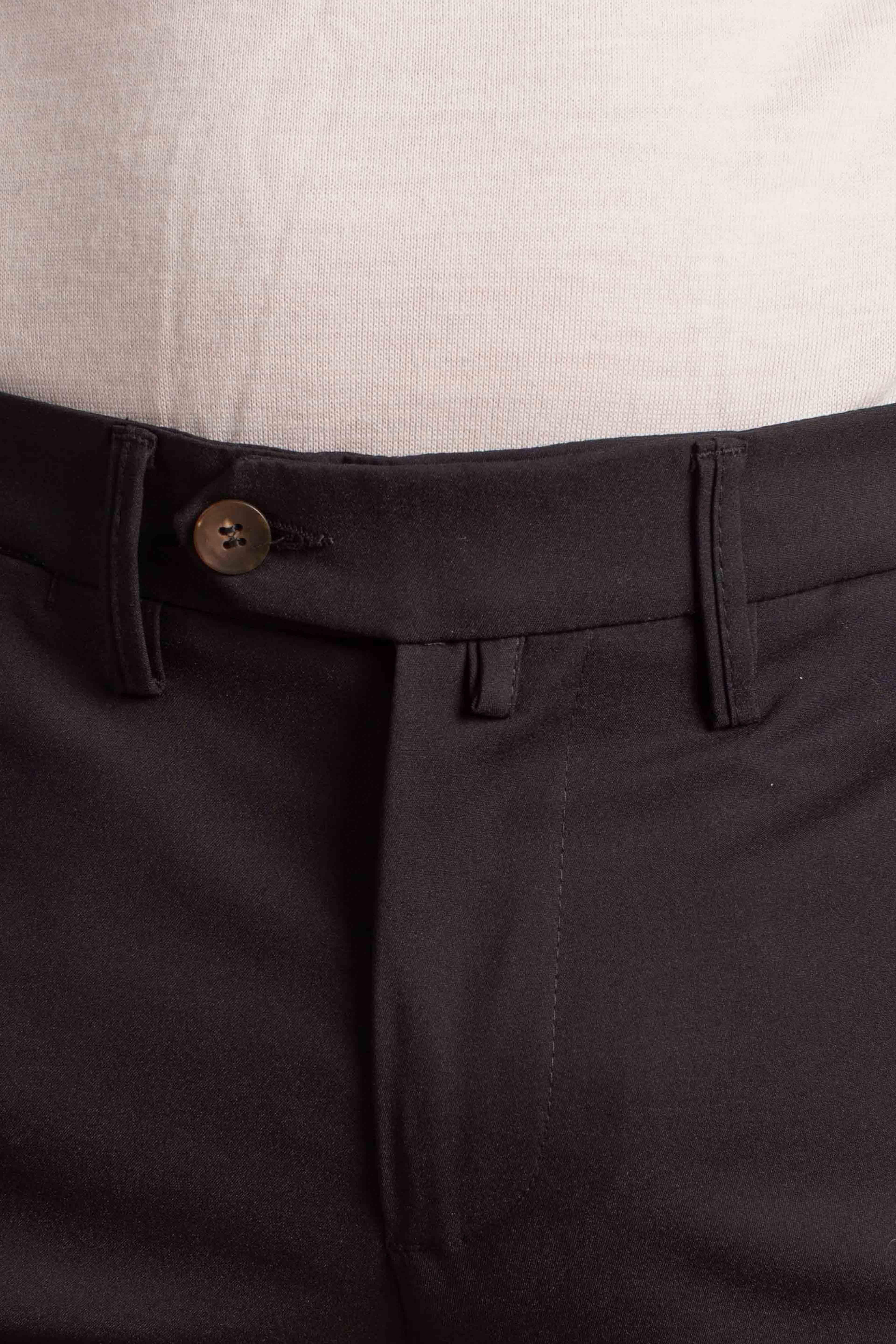 Pantalone in tessuto tecnico nero NAPOLI126033099 ERNYS