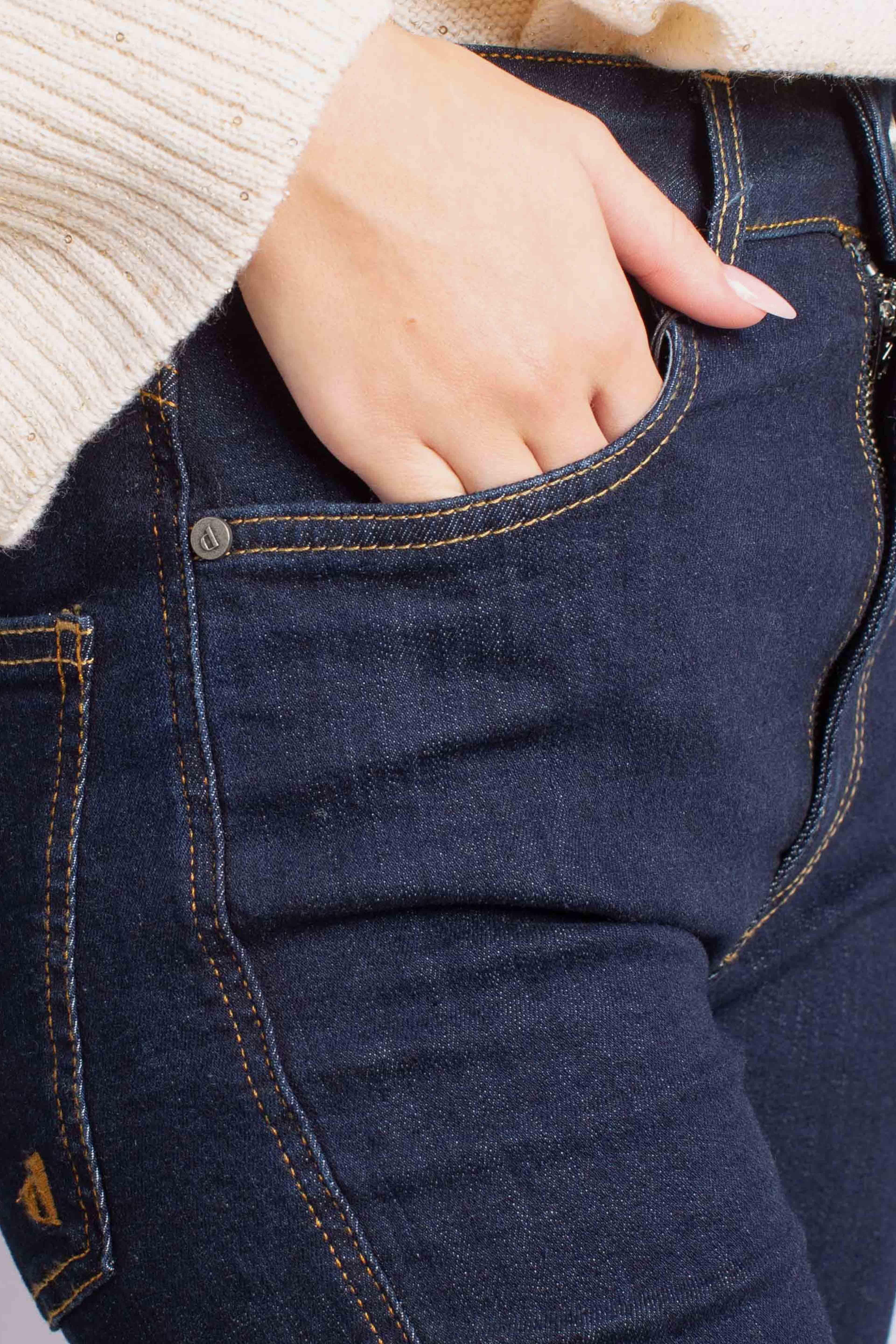 Pantalone flare blu denim P925Y027A1698 DIXIE