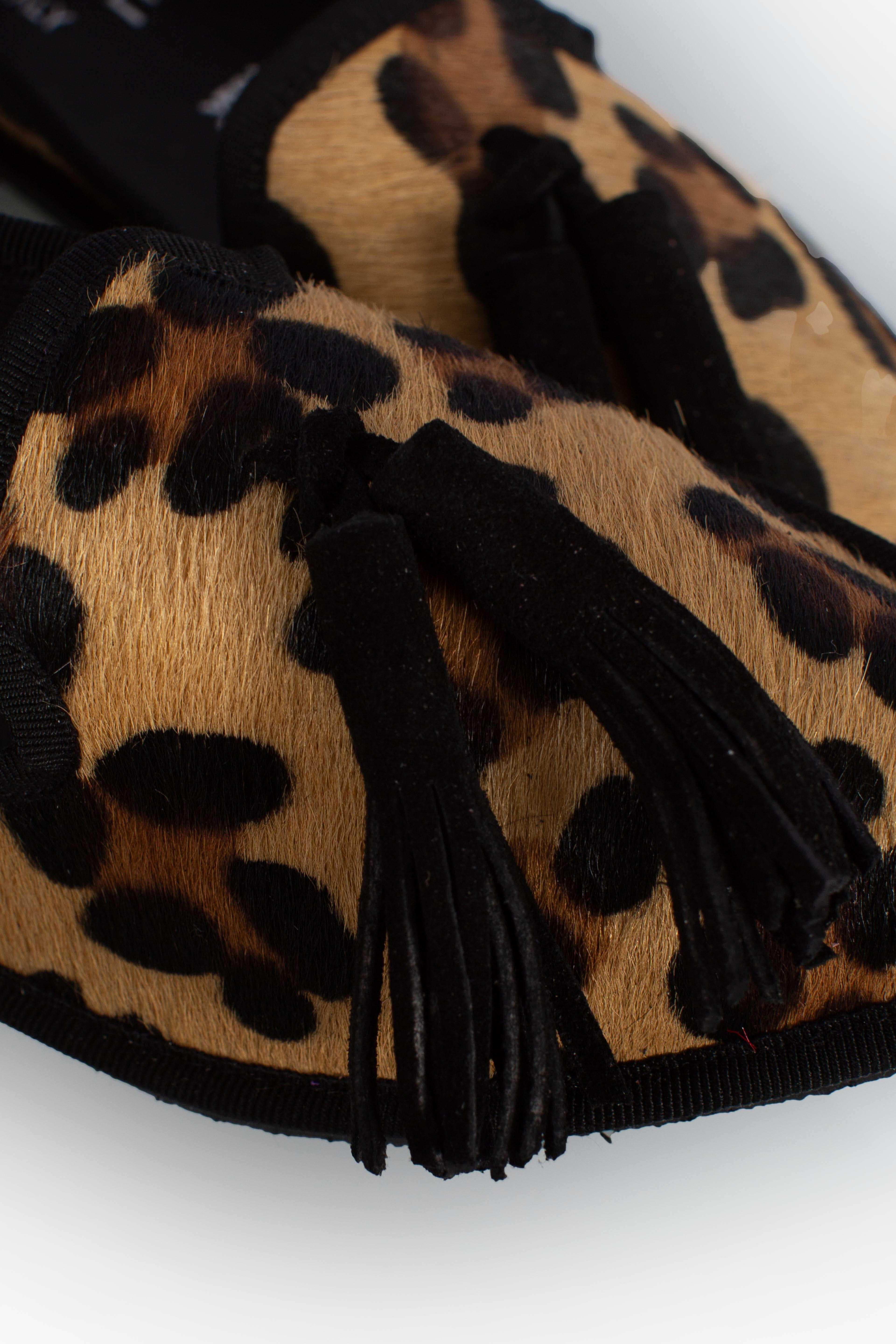 Friulana Norahe in cavallino leopardato con nappine nere PFNSOMALI NORAHE'