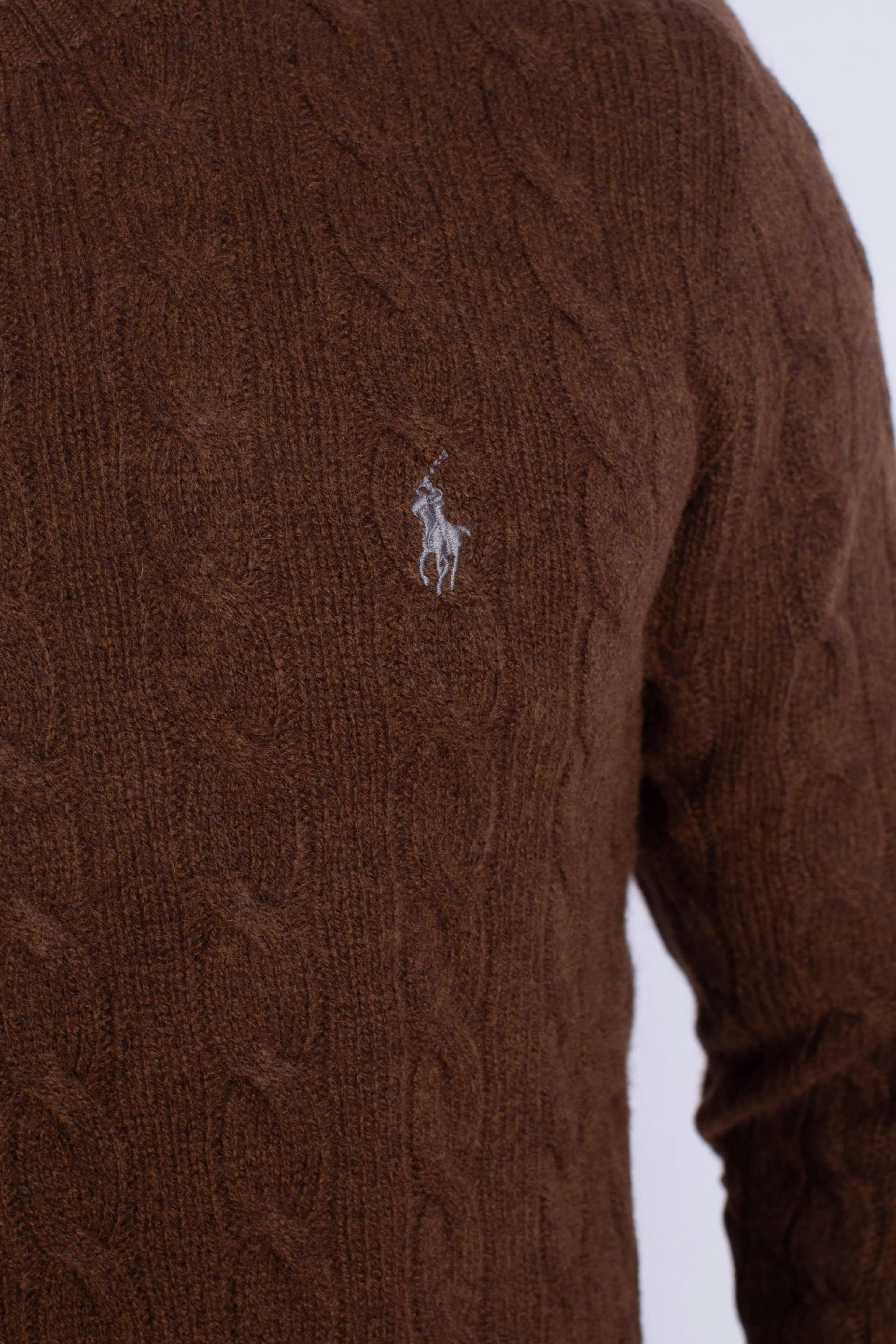 Maglia in lana e cashmere brown 710876762029 POLO RALPH LAUREN