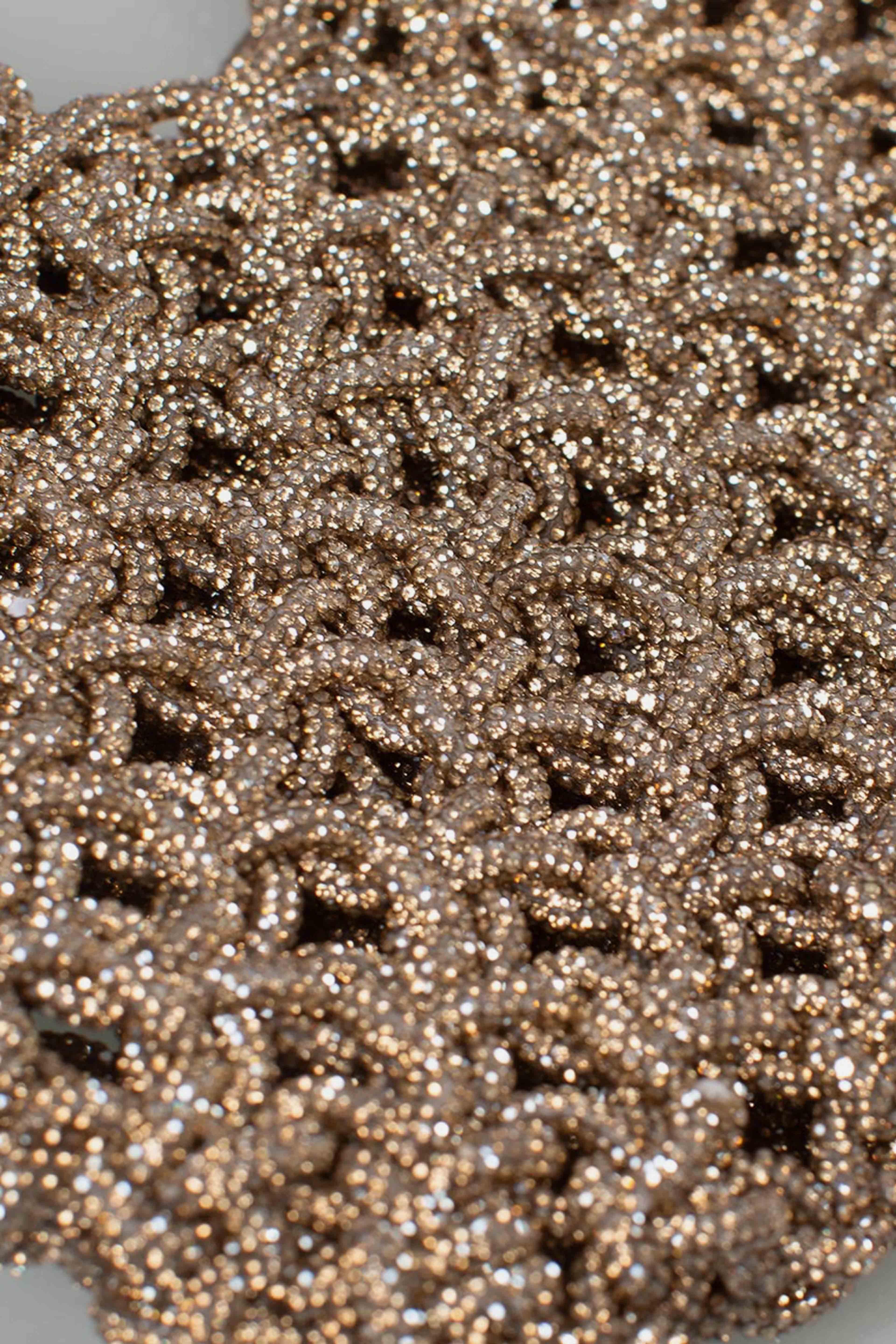 Borsa gioiello tempestata di cristalli VANNIFIQUE MINI light topaz VANNIFIQUE SMALLLIGHT TOPAZ HIBOURAMA