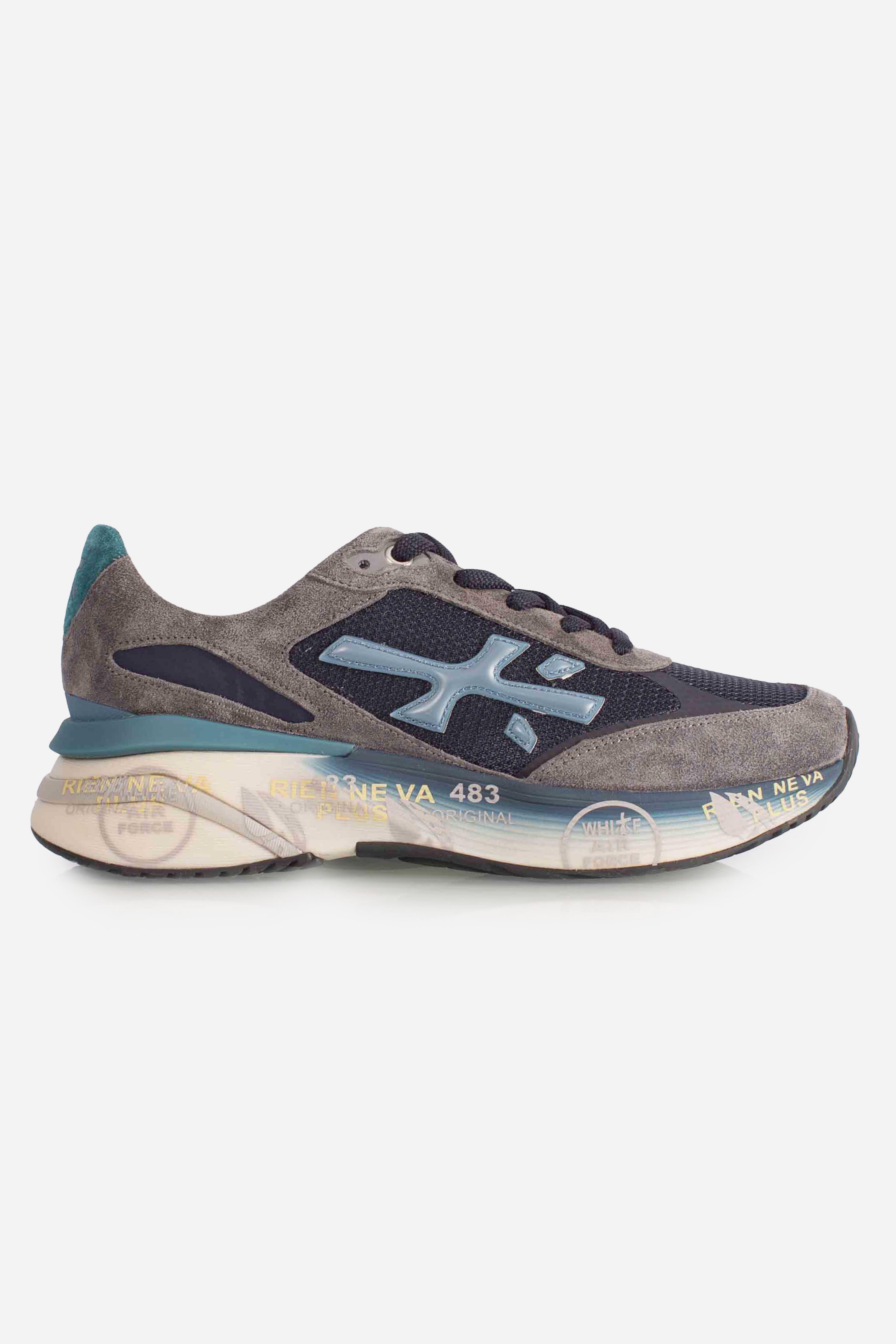 sneakers MOERUN 7772 grey blue MOERUN7772 PREMIATA