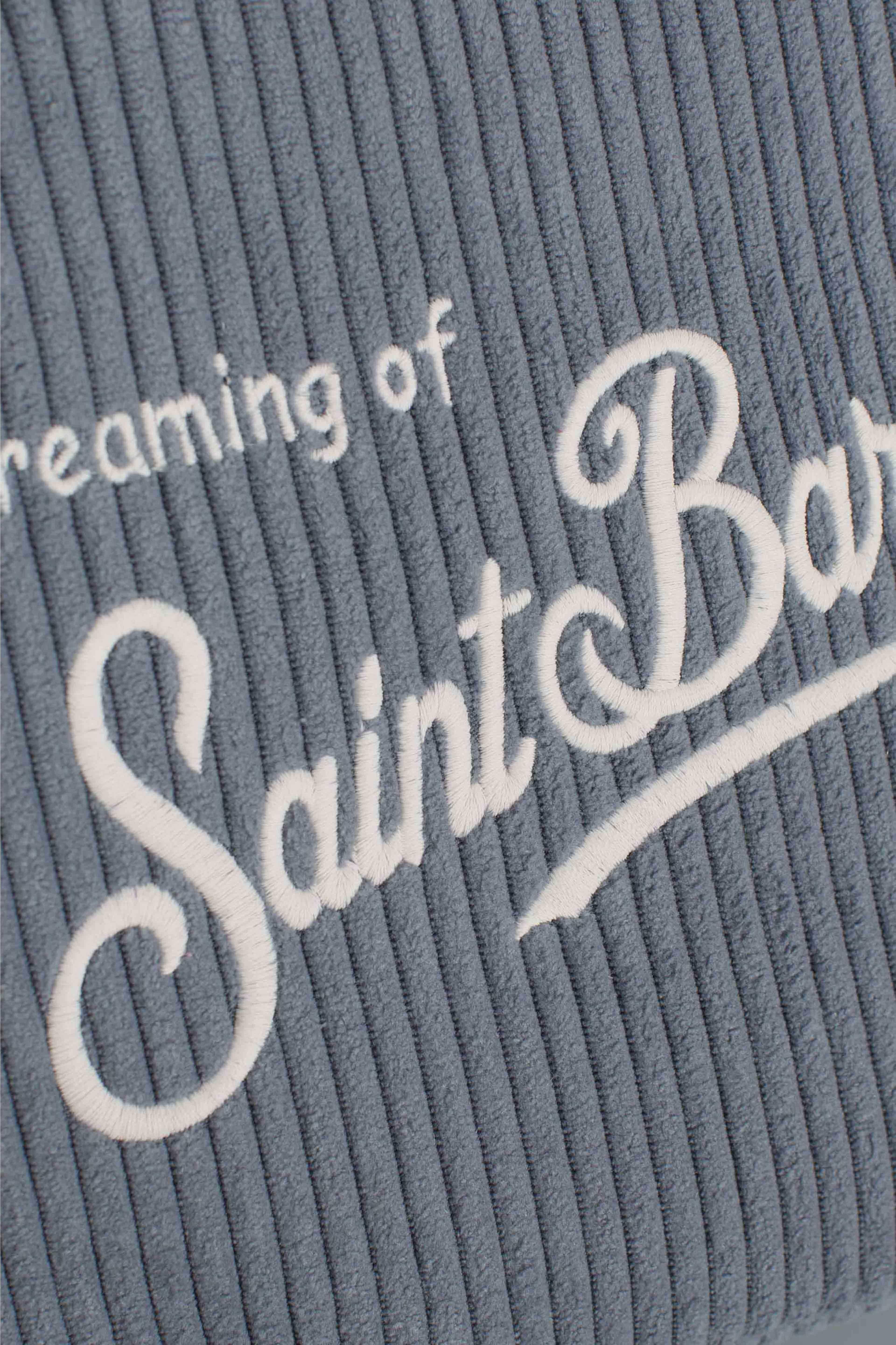 Borsa Donna "Dreaming of Saint Barth Winter Paradise" in Velluto a Coste Blu VAMI02500299I MC2 SAINT BARTH