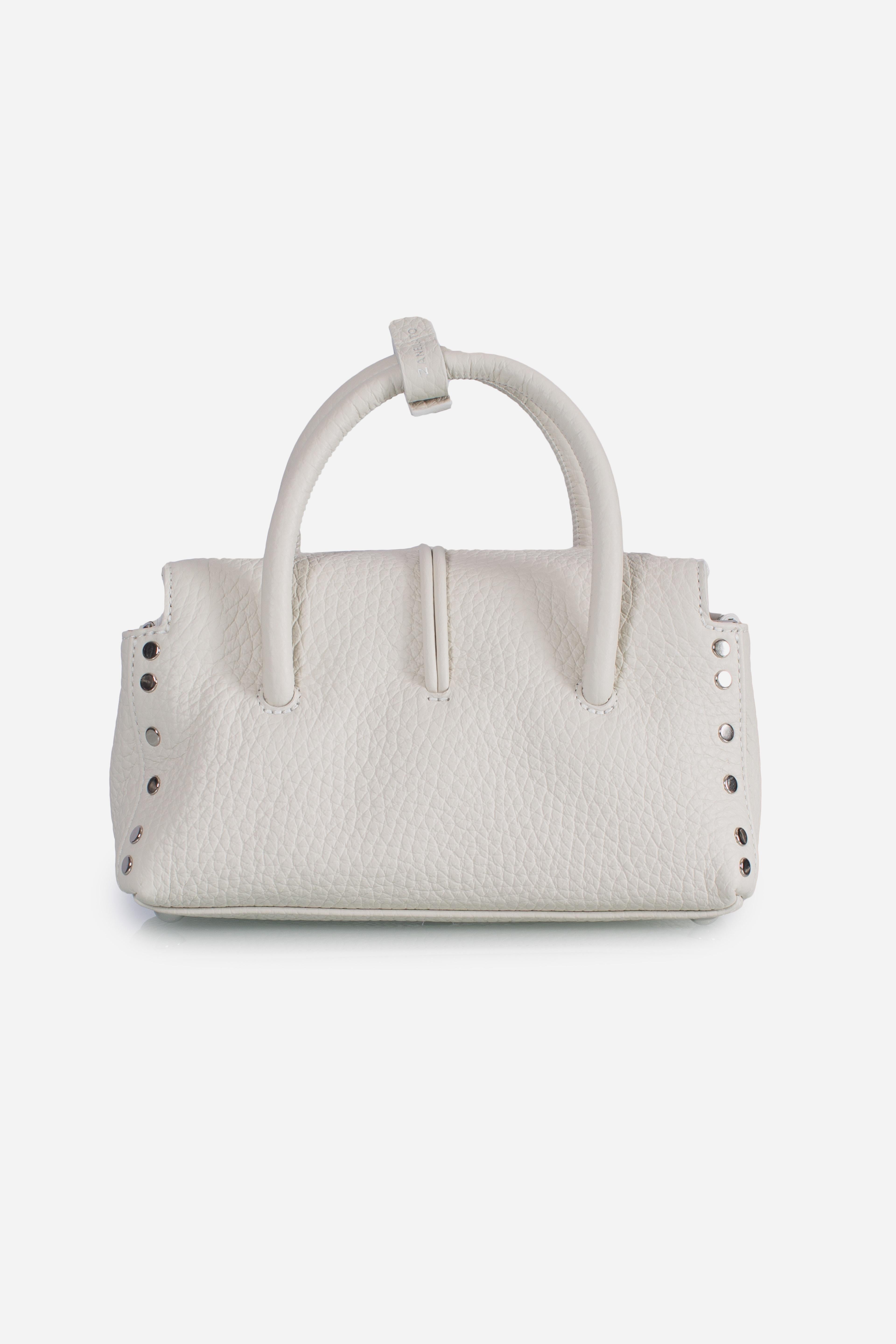 BORSA DOTTA BABY IN PELLE MARTELLATA white d'alba 0687501120000BZ1198 ZANELLATO