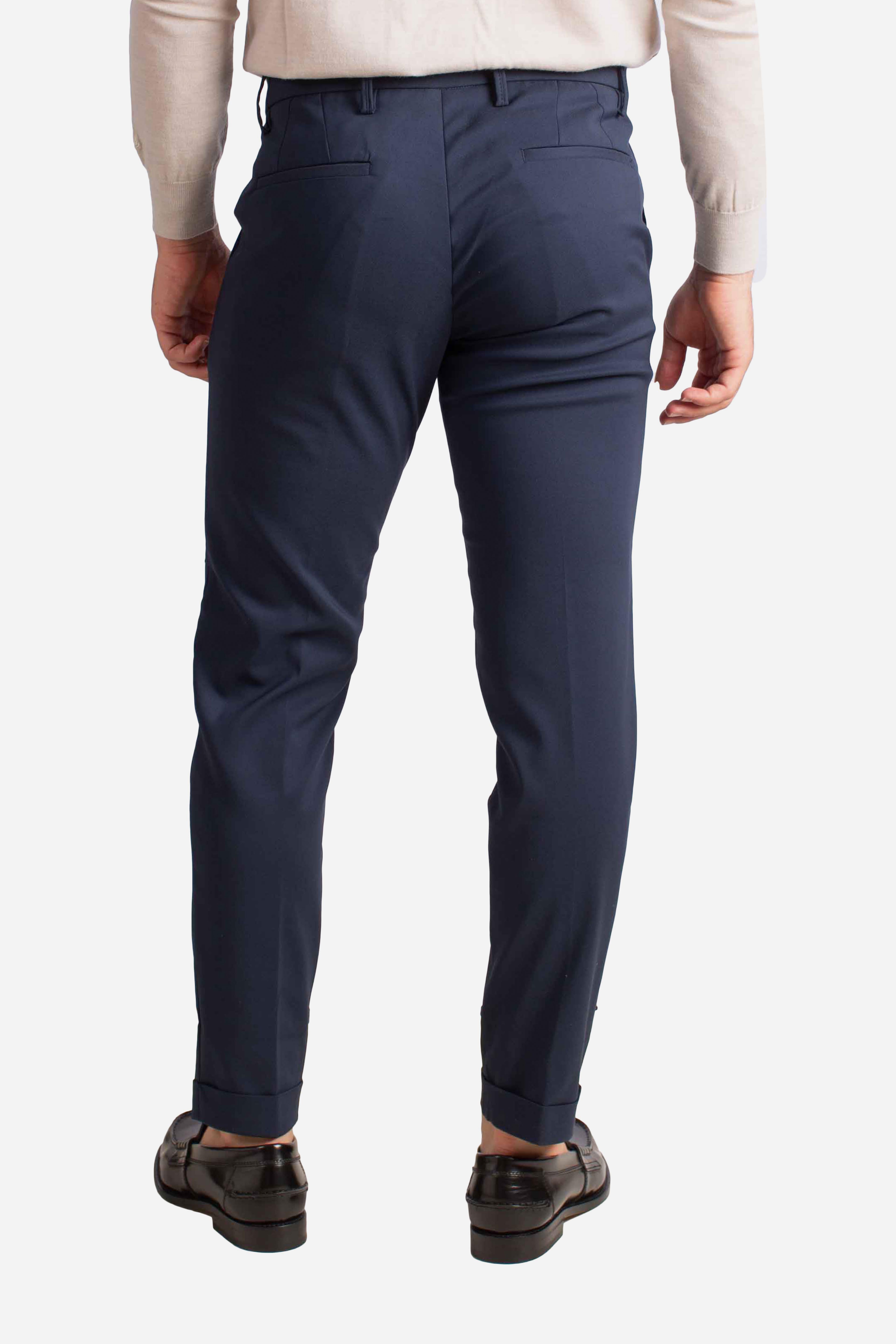 Pantalone in tessuto tecnico blue NAPOLI126033100 ERNYS