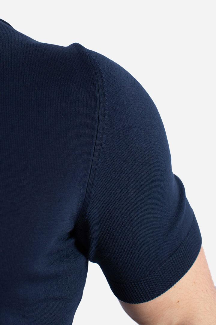 Maglia girocollo vintage organic cotton blu 5713621810598 GRAN SASSO