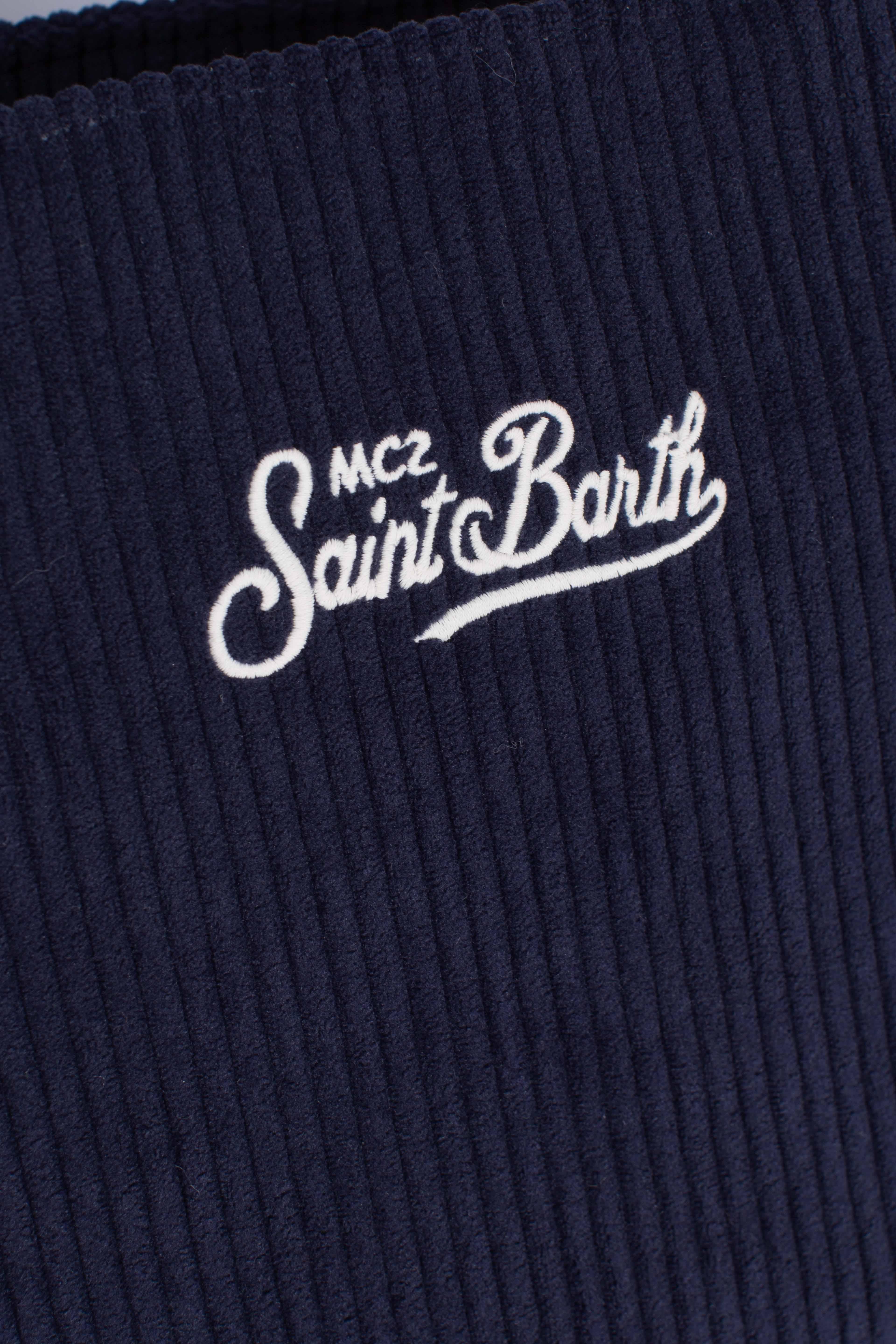 Borsa Dreaming of Saint Barth Winter Paradise Blu Navy COL004000164I MC2 SAINT BARTH