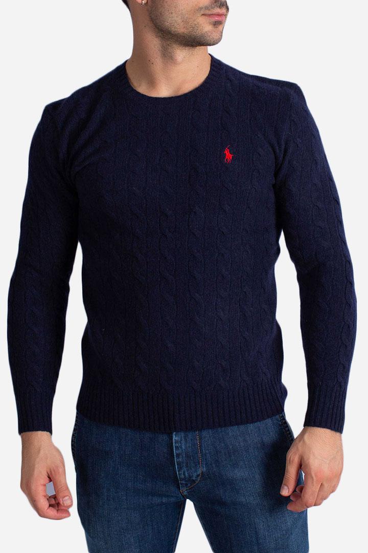 Maglia in lana e cashmere blue 710876762002 POLO RALPH LAUREN