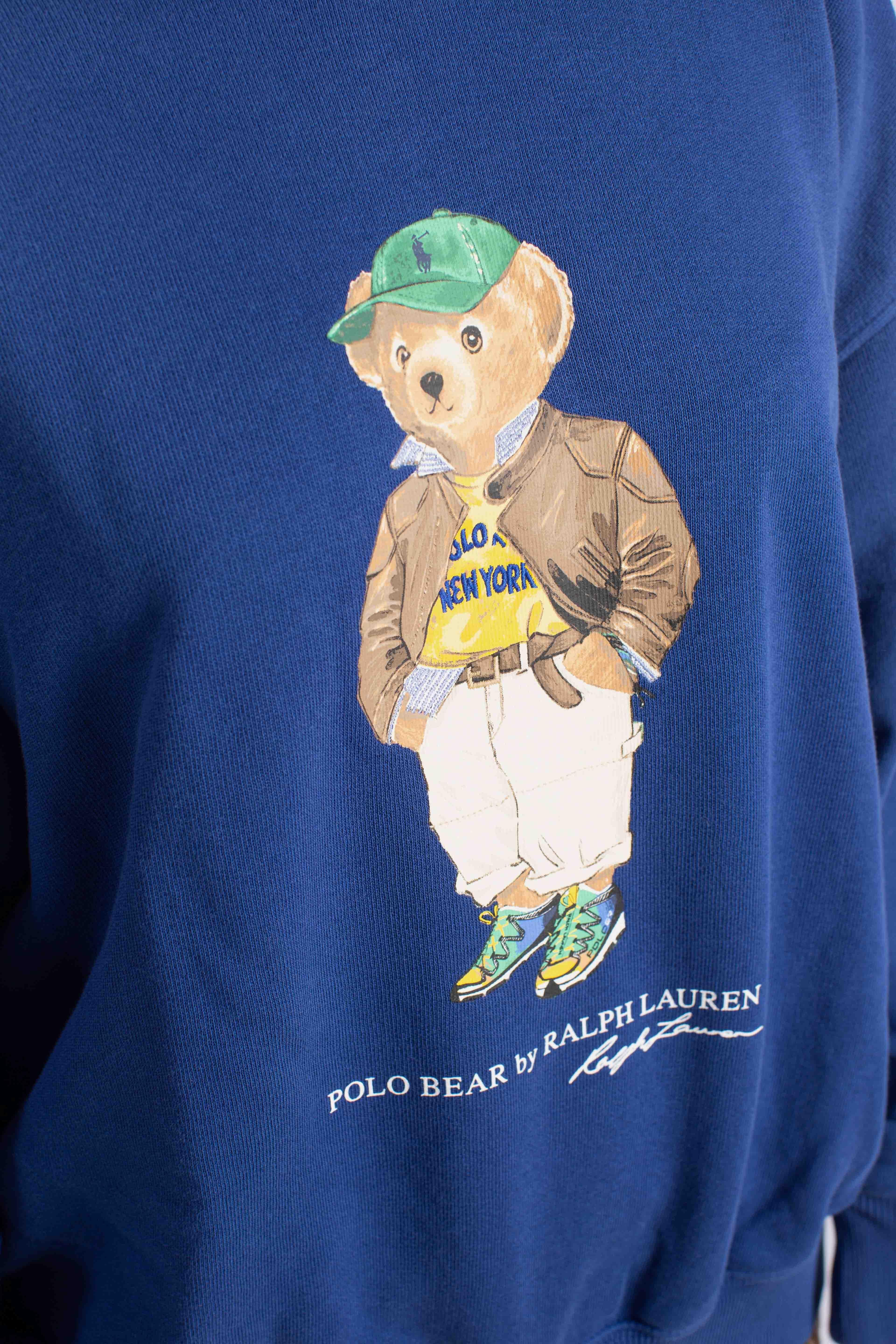 Felpa leggera Polo Bear a girocollo blue 211971736001 POLO RALPH LAUREN