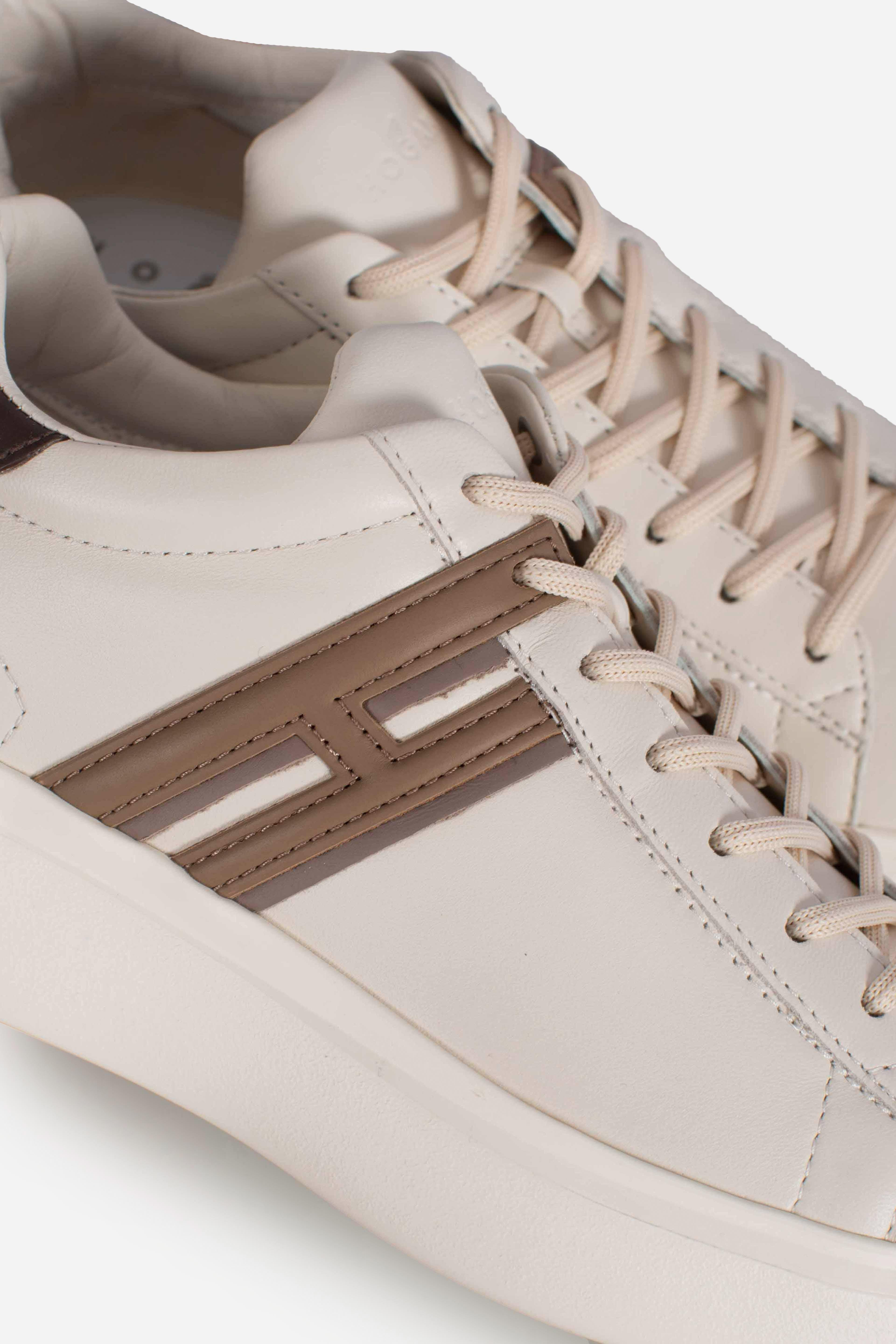 Sneakers Hogan H580 Avorio Marrone HXM5800DV42UAI0ZCM HOGAN
