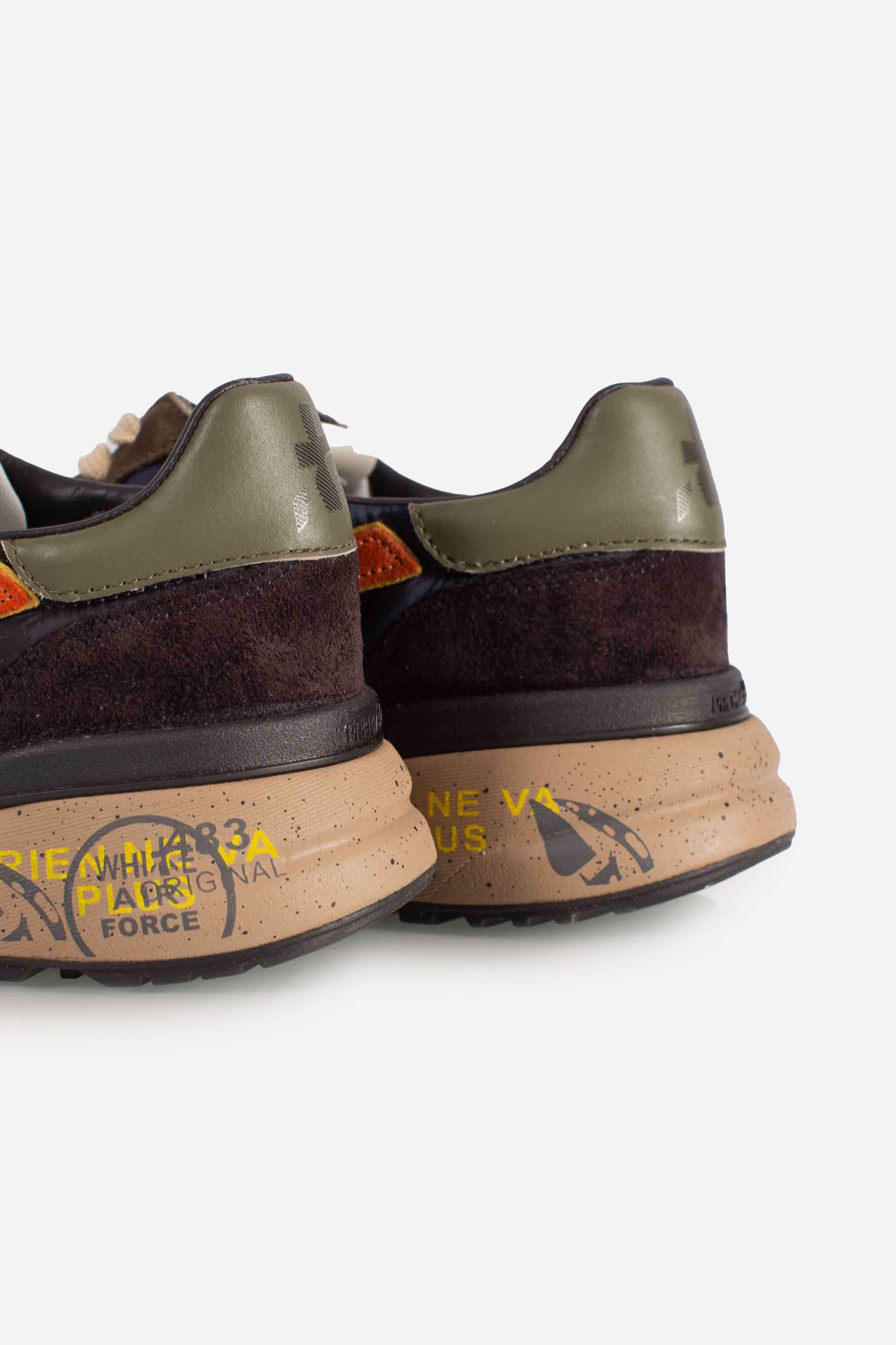 sneakers MICK 7721 DARK BLUE - DARK BROWN MICK7721 PREMIATA