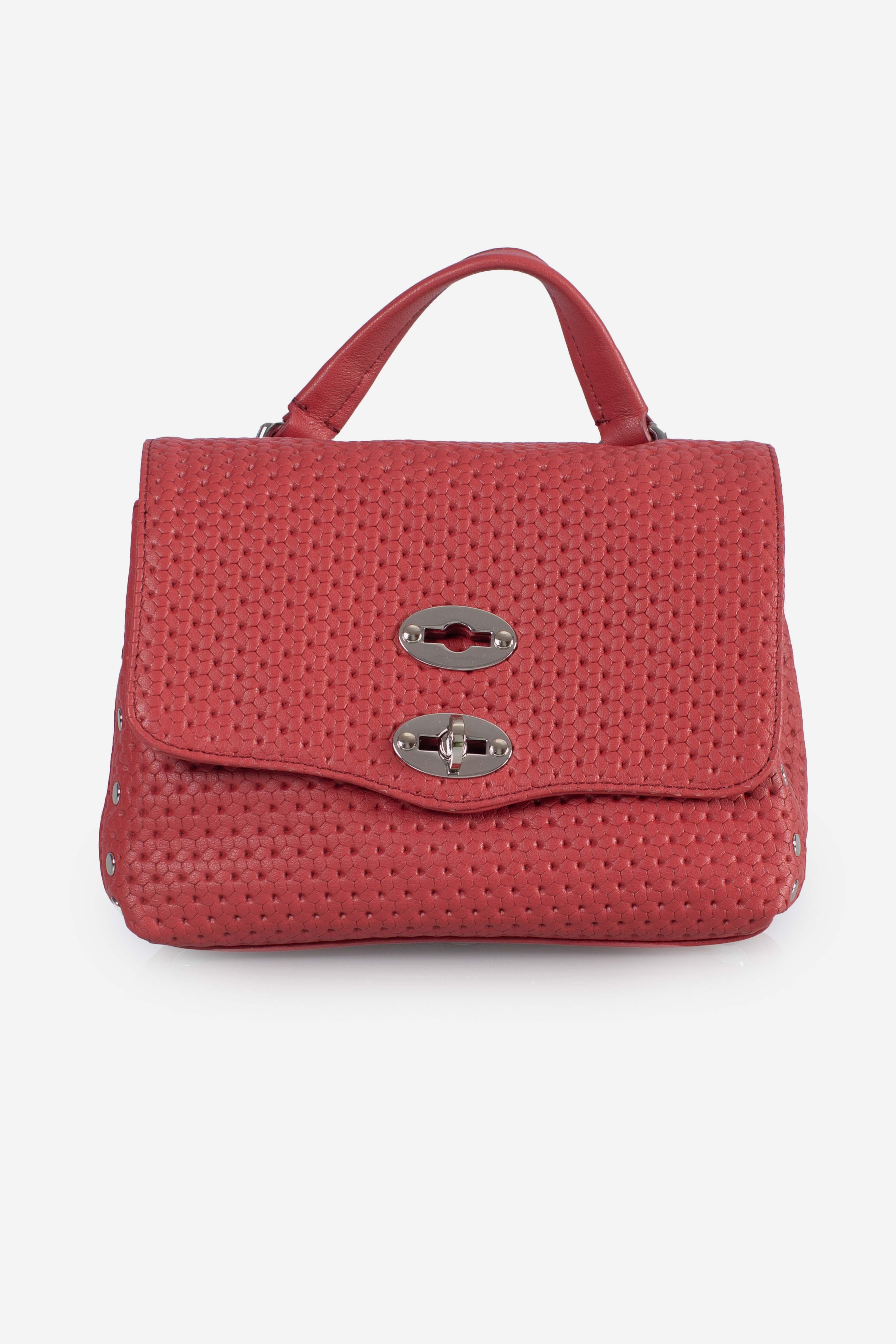 Borsa Postina Baby effetto intrecciato red tango 0680102190000BZ0994 ZANELLATO