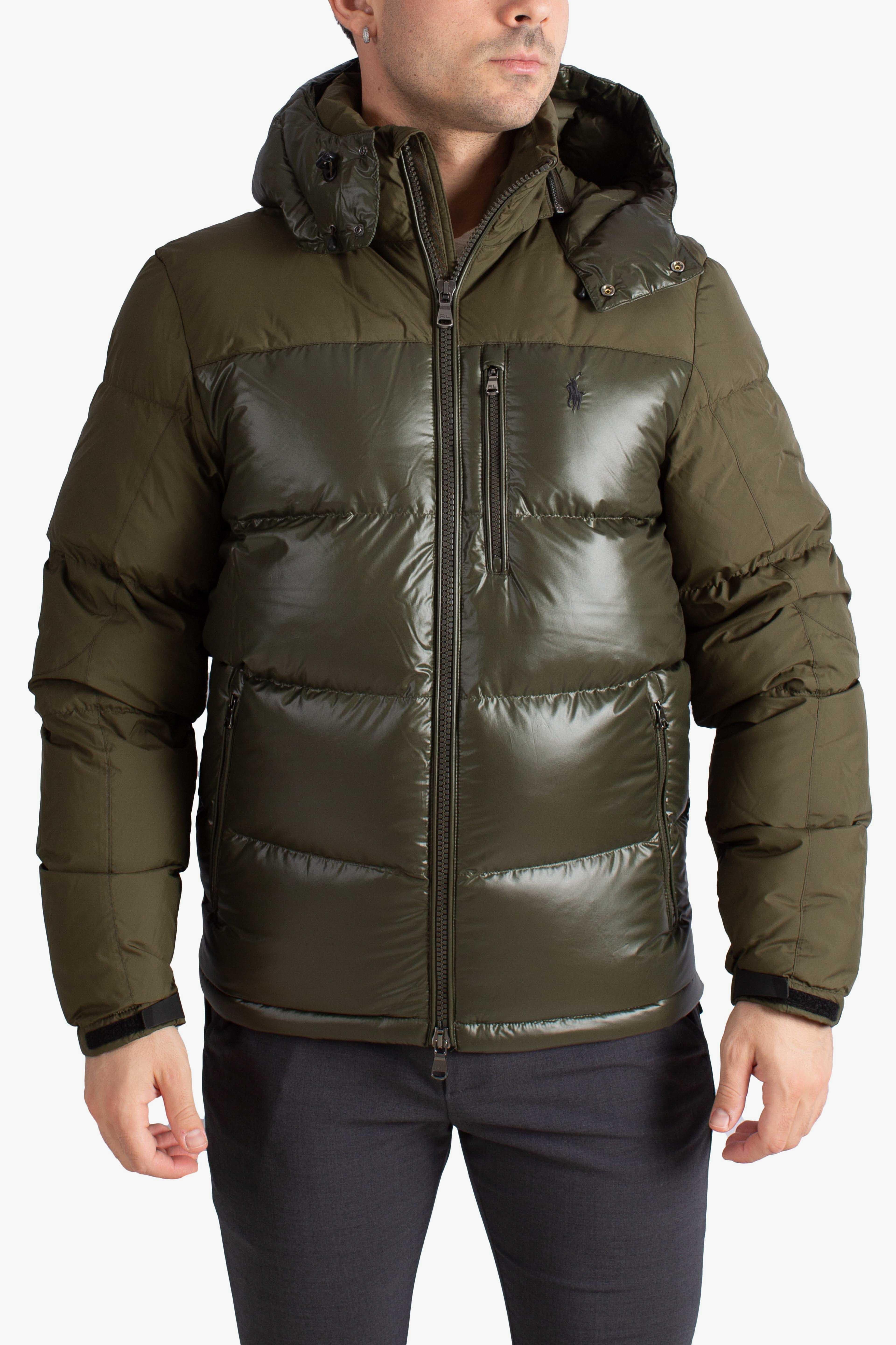 Giubbotto piumino Gorham bicolore green 710967786003 POLO RALPH LAUREN