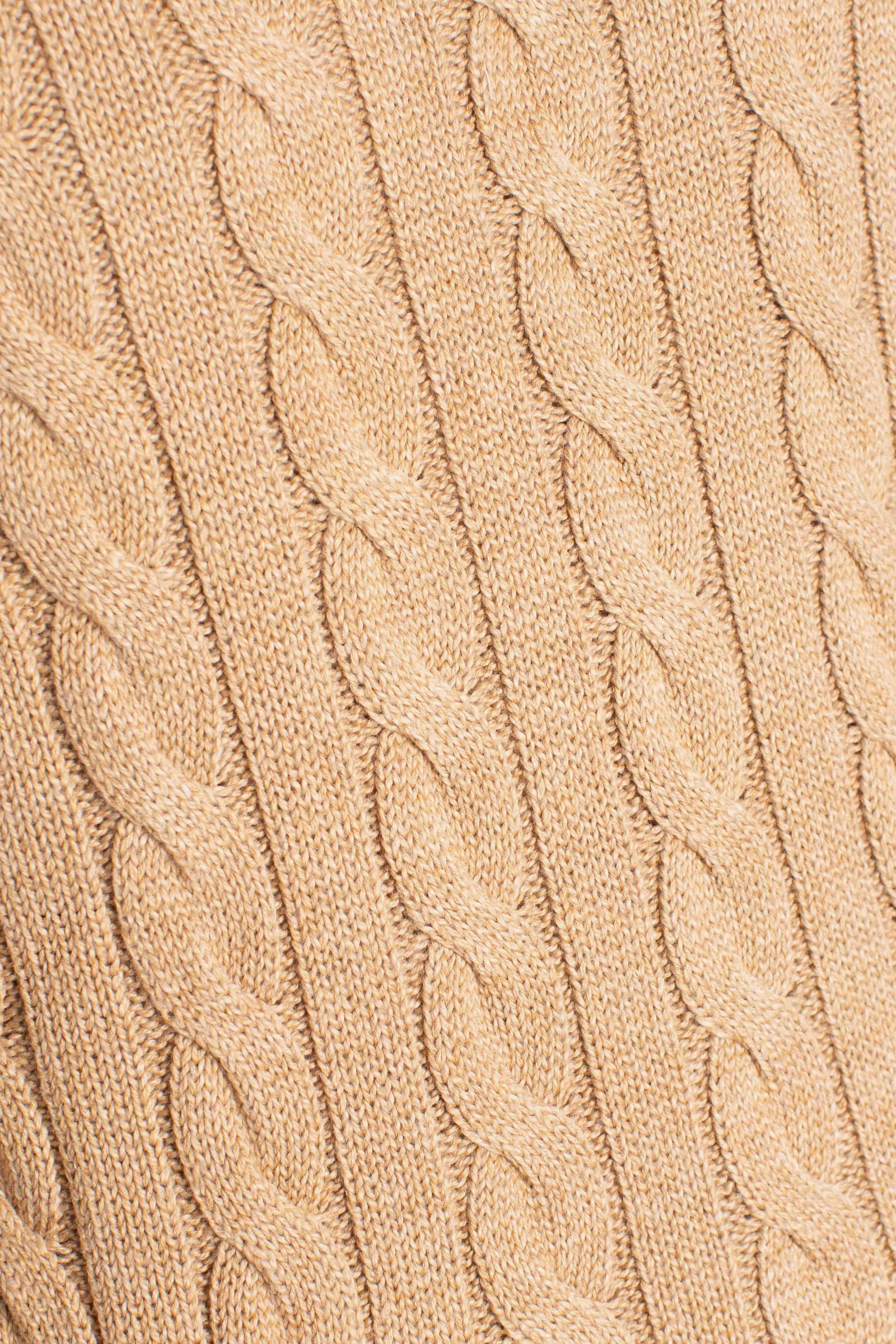 MAGLIONE IN COTONE A TRECCE brown 710775885014 POLO RALPH LAUREN
